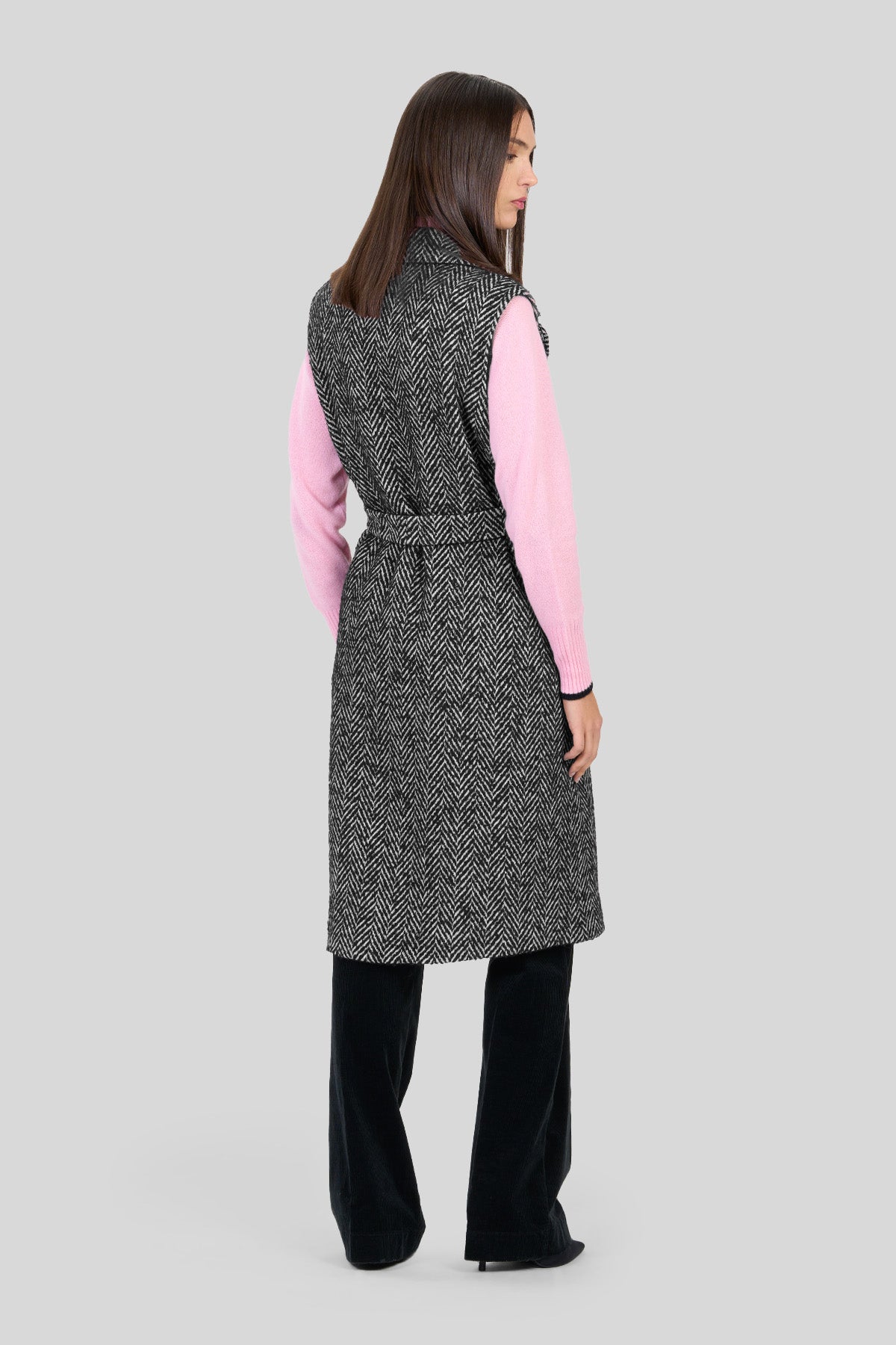 Gilet in resca bicolor