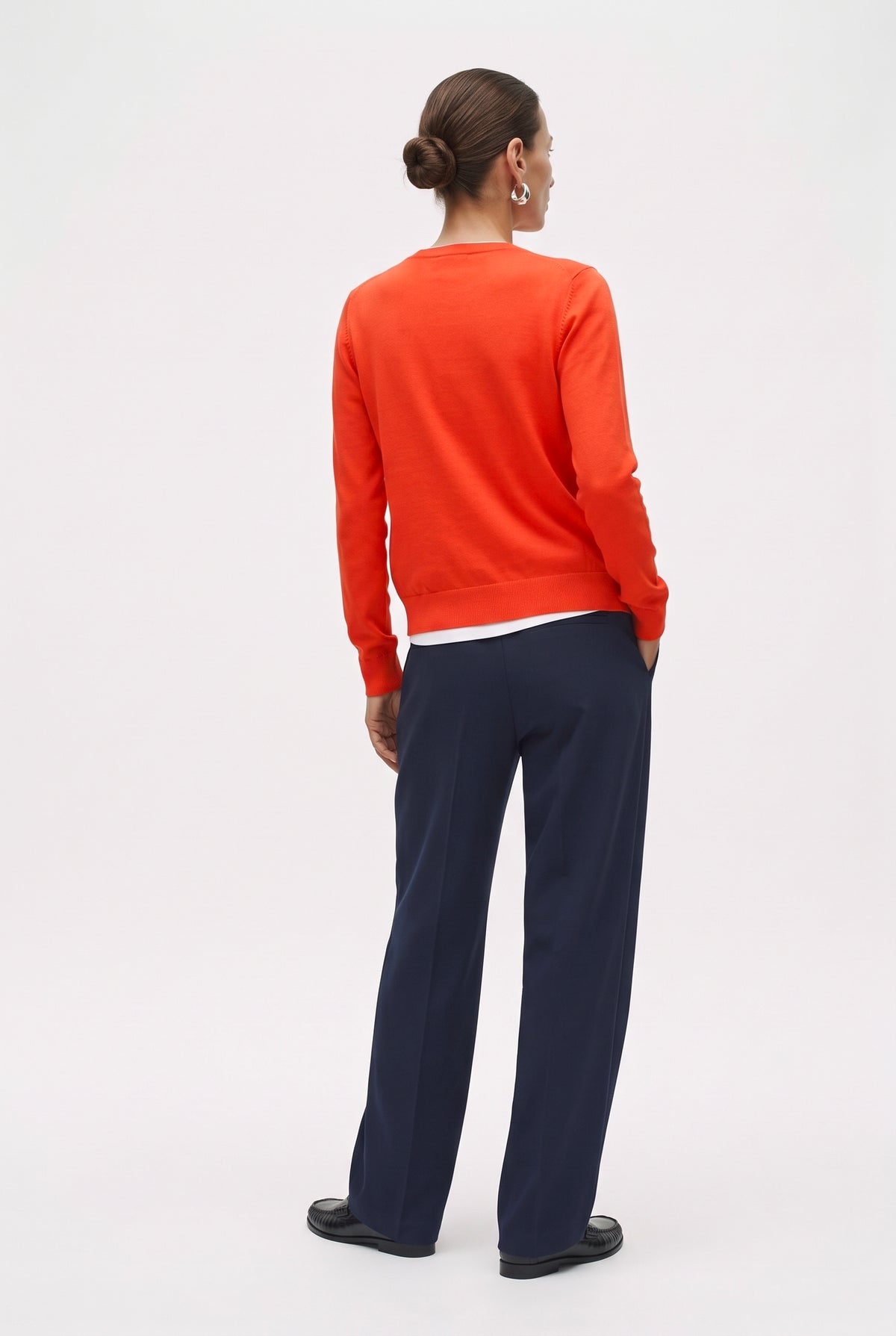 Cardigan Girocollo In Misto Lana Rasato