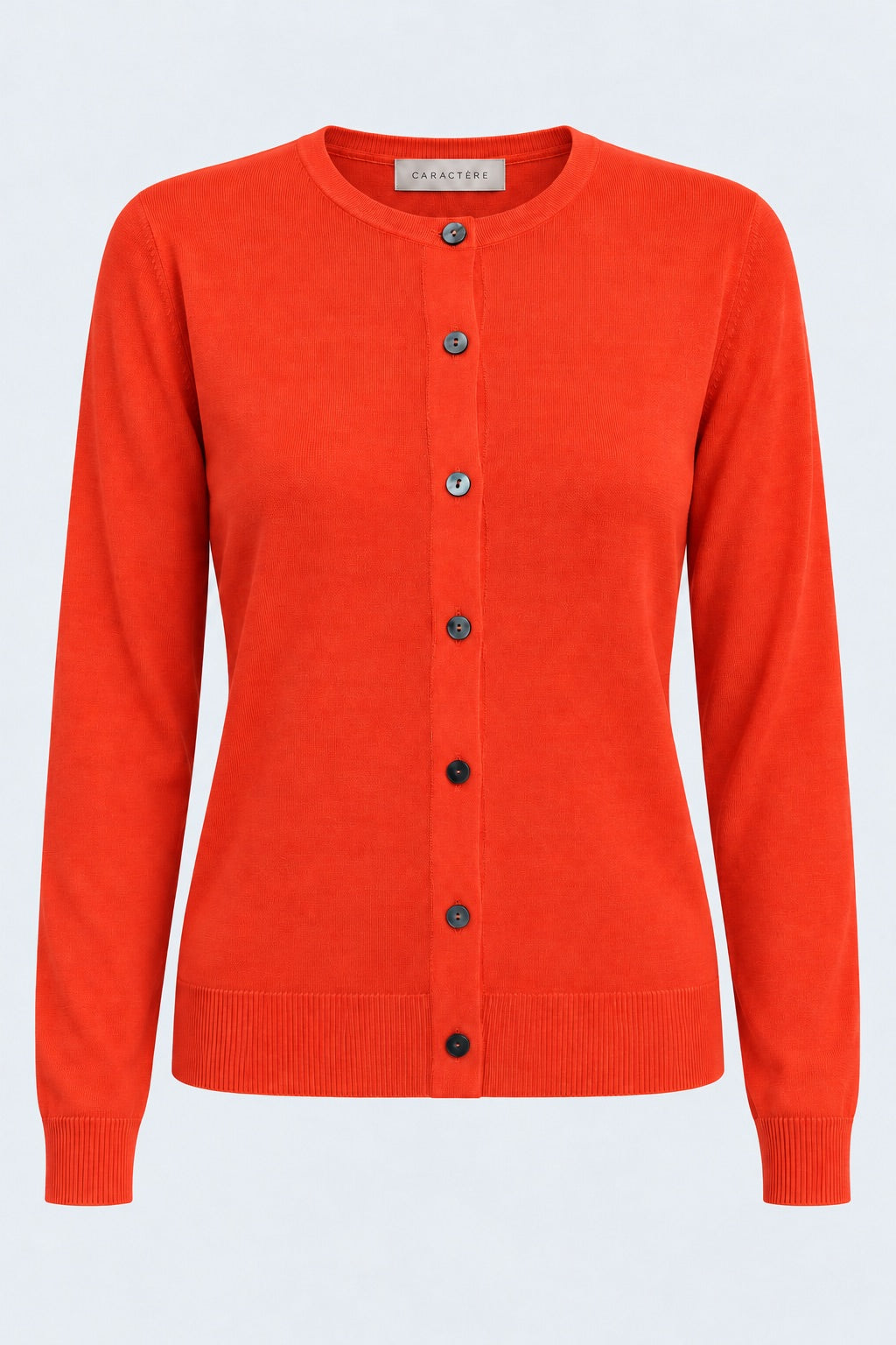 Cardigan Girocollo In Misto Lana Rasato