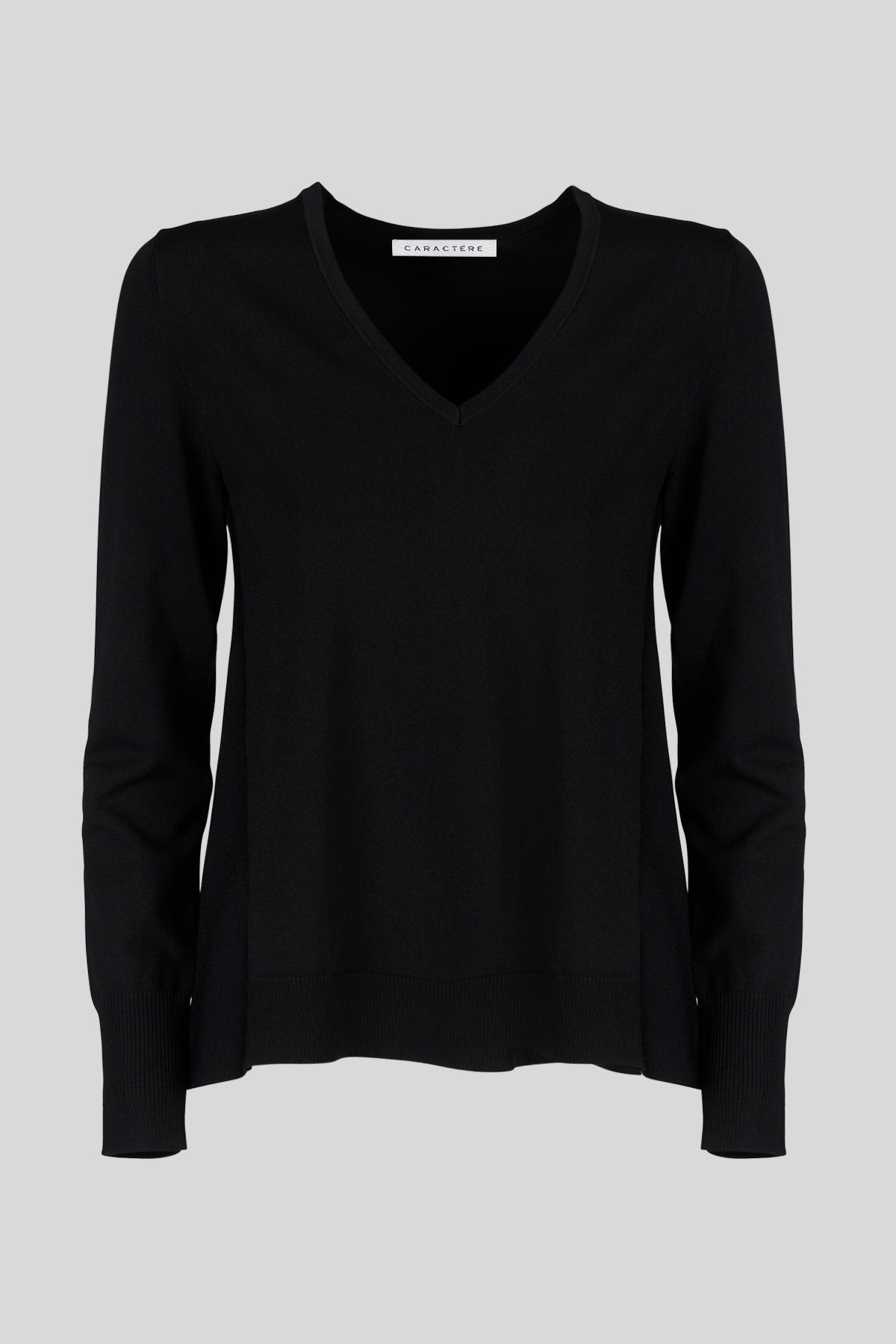 Maglia scollo a V con dettaglio