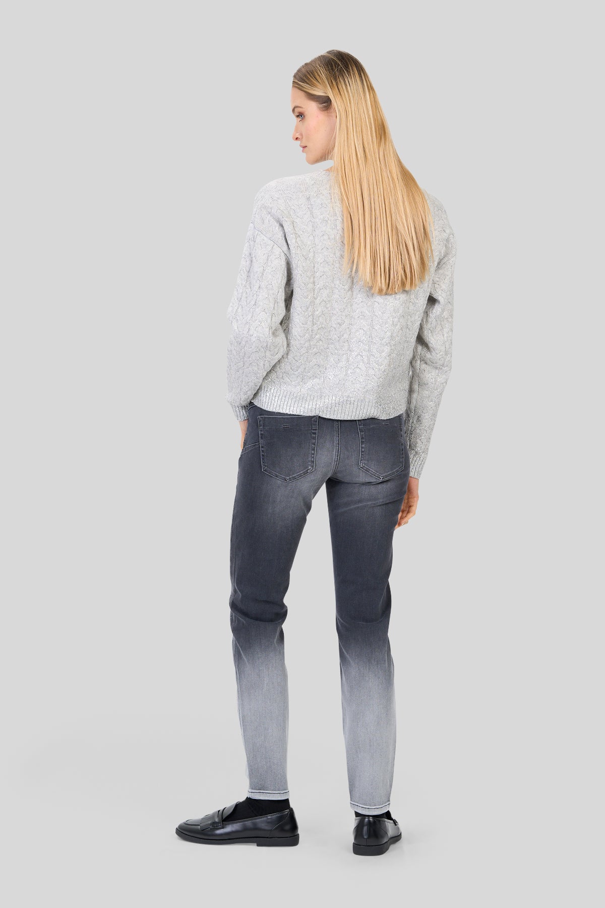 Maglia girocollo con lamina