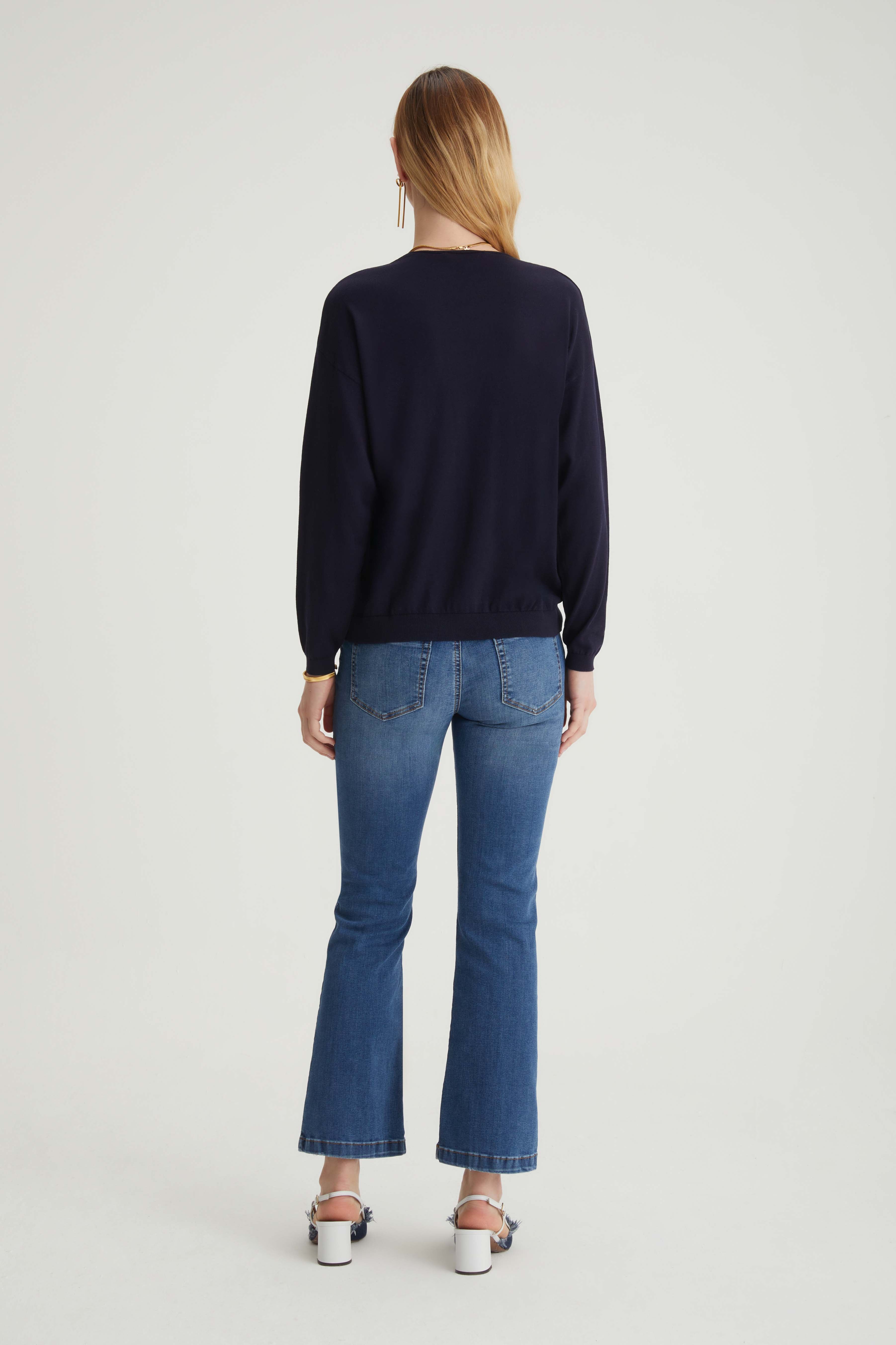 Pullover scollo a V