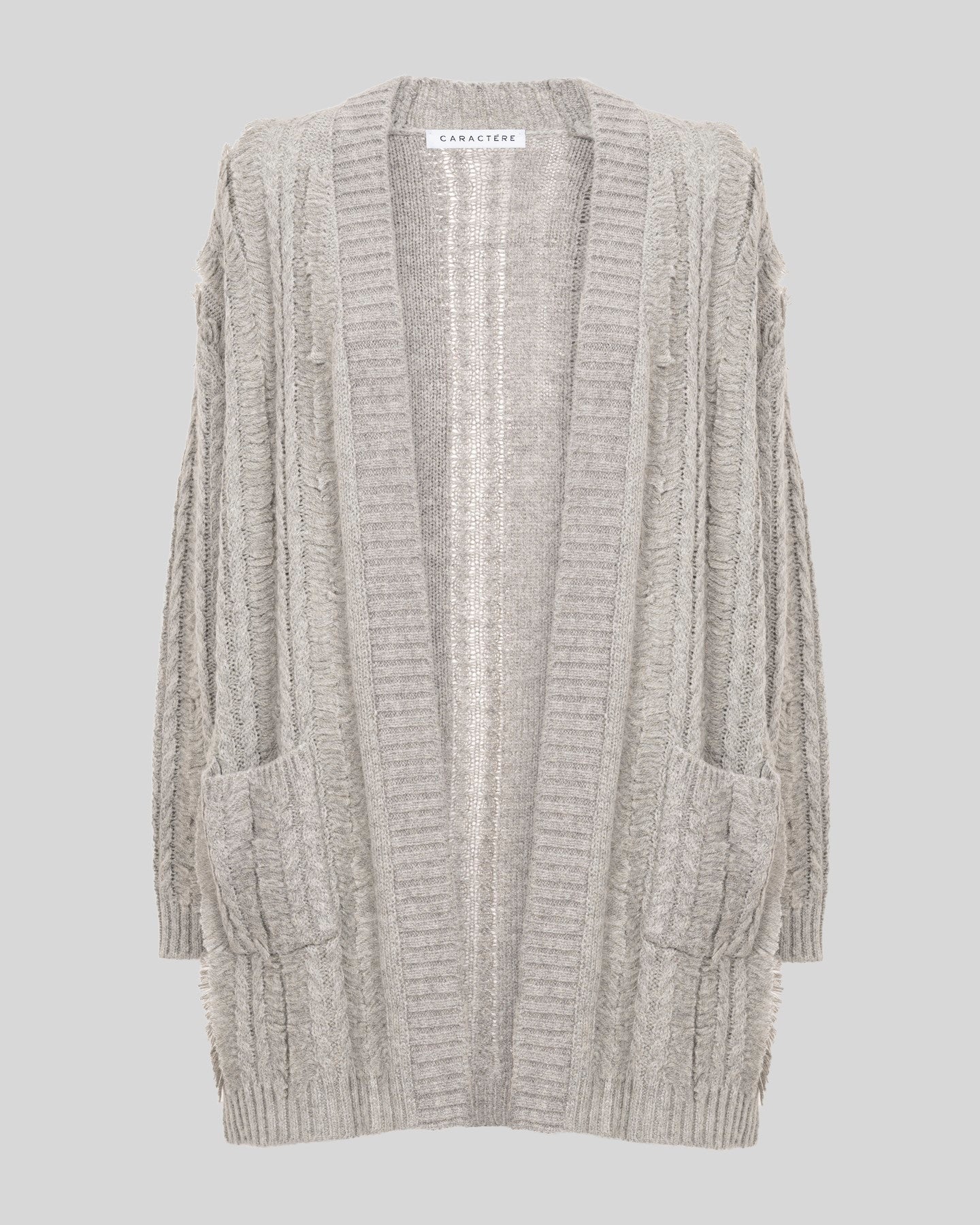 Cardigan lungo aperto