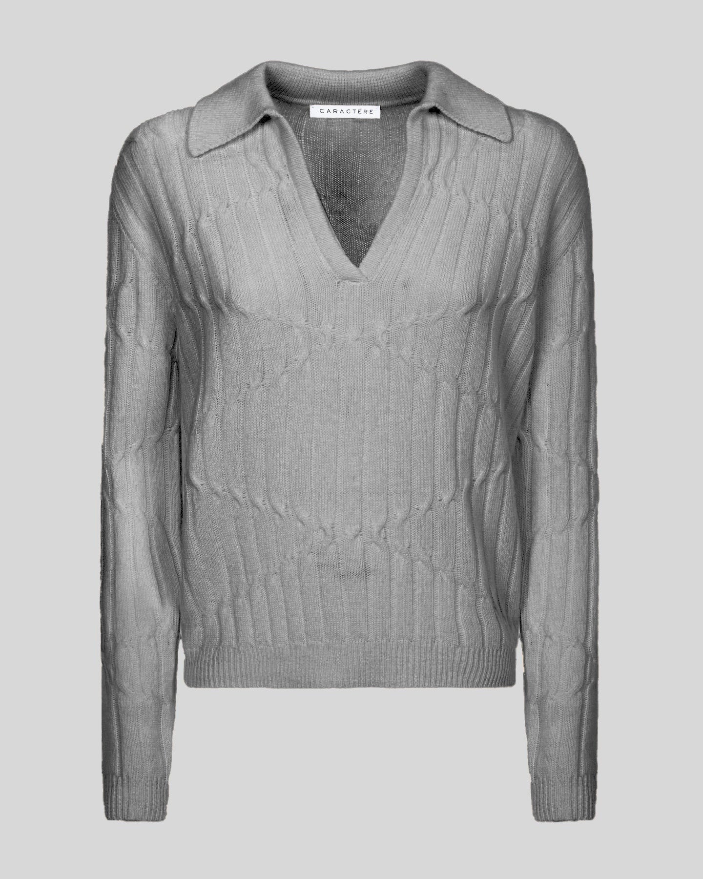 Polo in misto cashmere