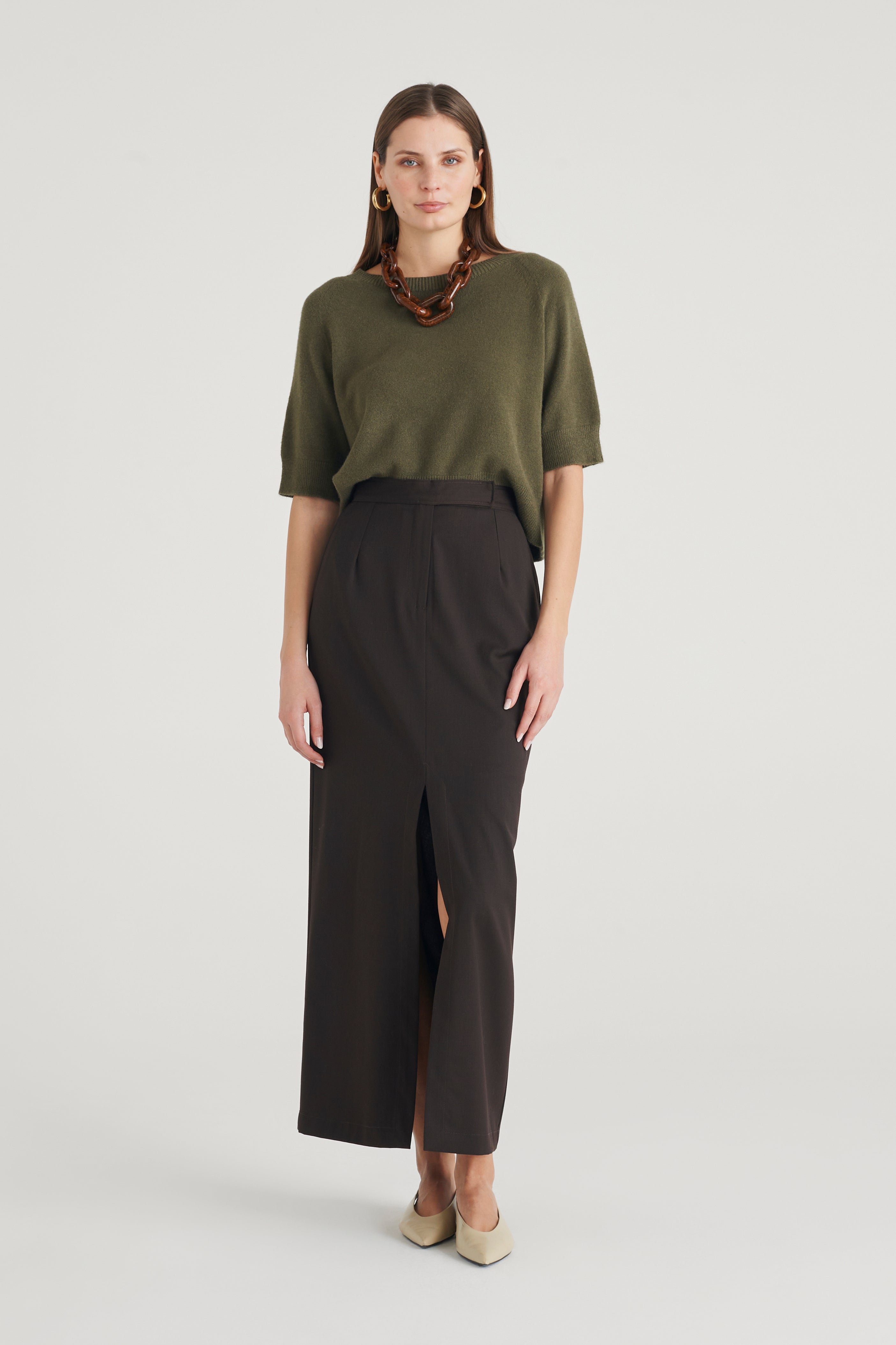 Maglia cropped a mezza manica