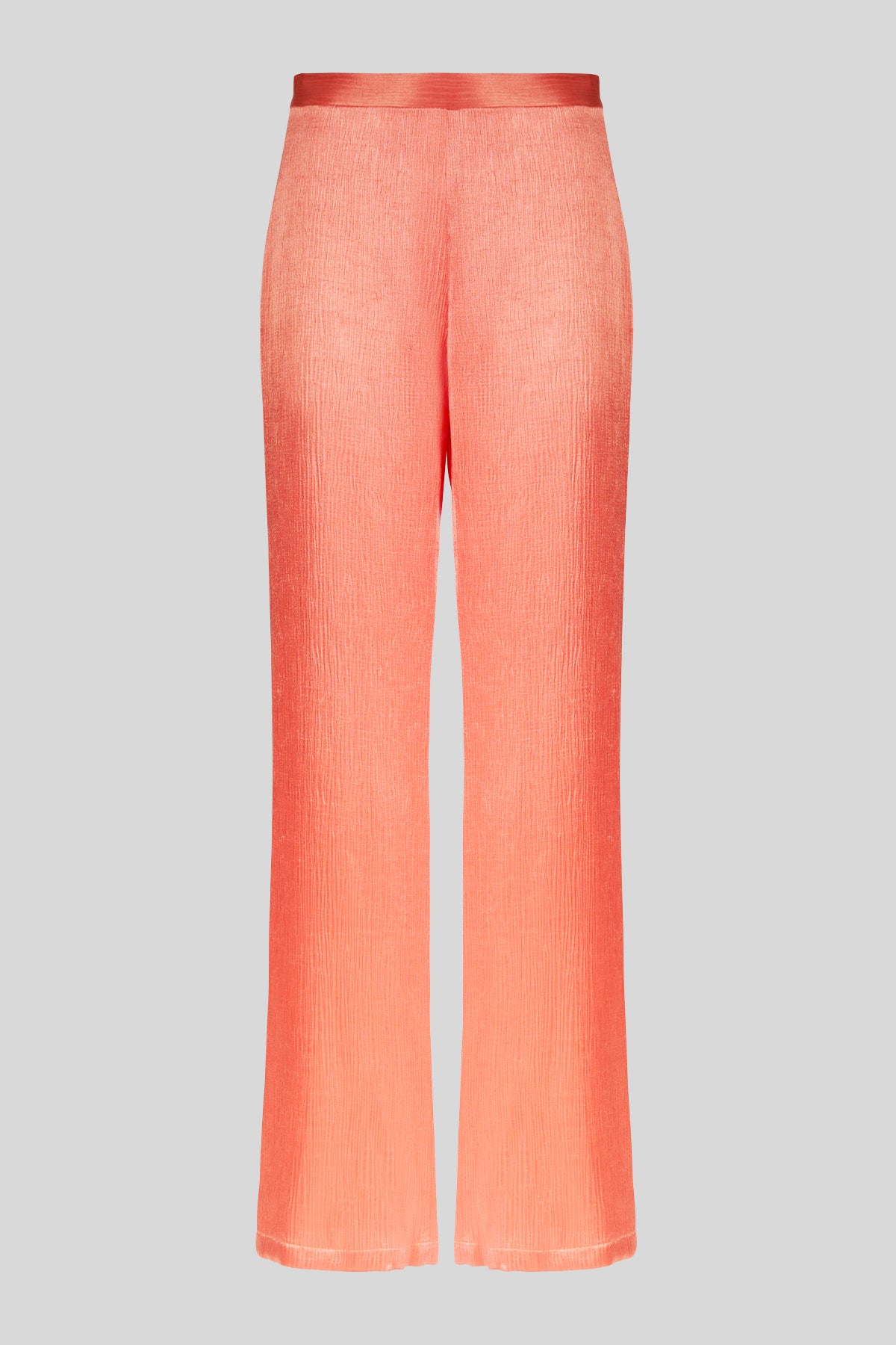 Pantaloni in raso fluido effetto corteccia