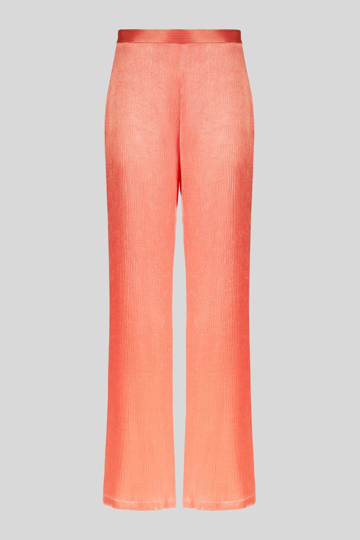 Pantaloni in raso fluido effetto corteccia