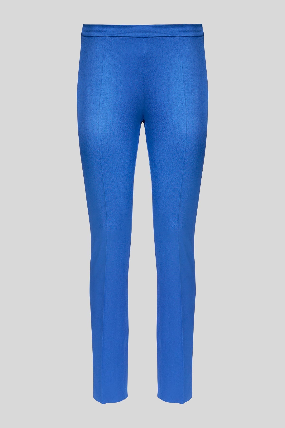 Pantaloni in raso stretch dalla linea slim