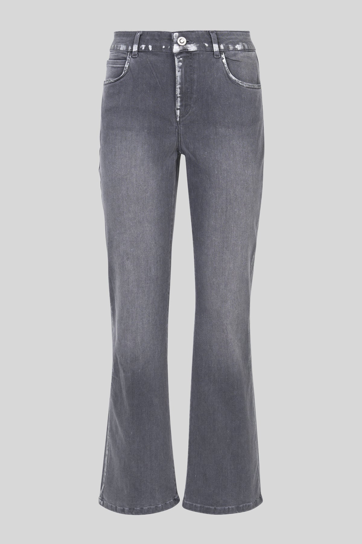 Jeans trumpet effetto spalmato