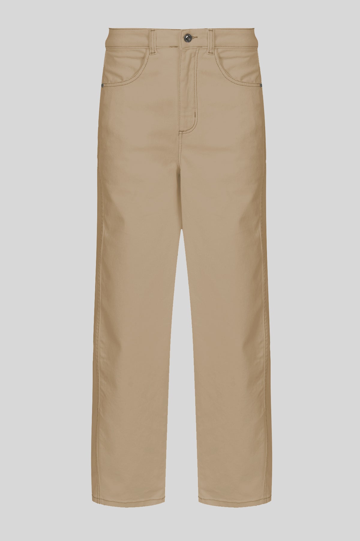Jeans barrel leg in denim di cotone