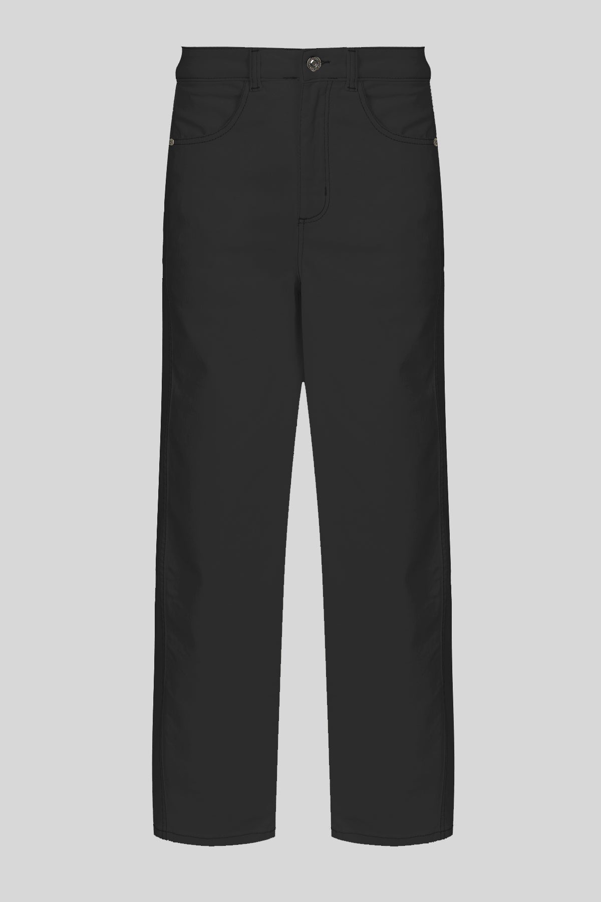 Jeans barrel leg in denim di cotone
