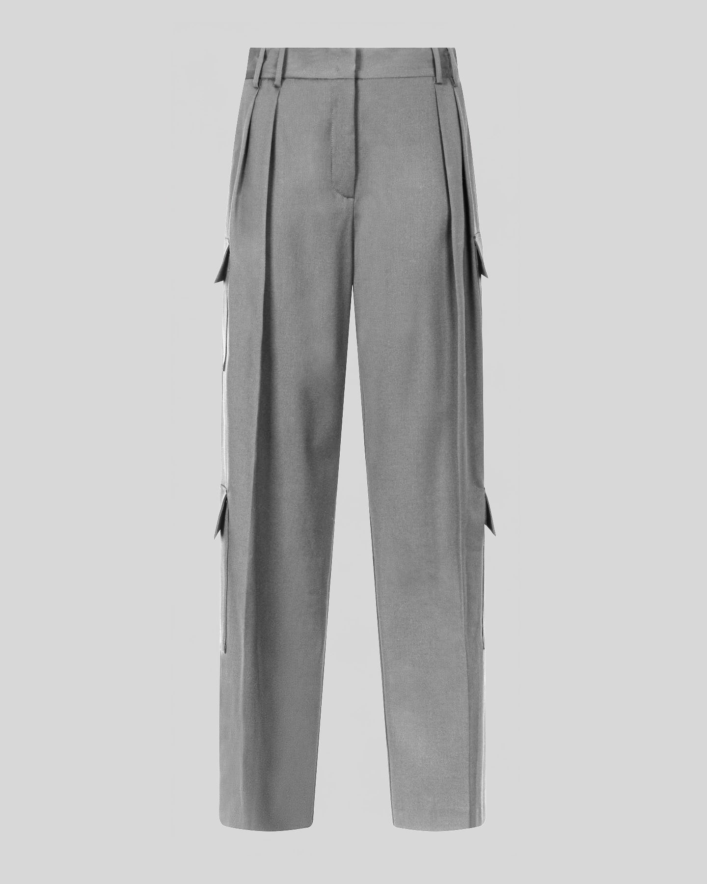 Pantalone cargo con pieghe