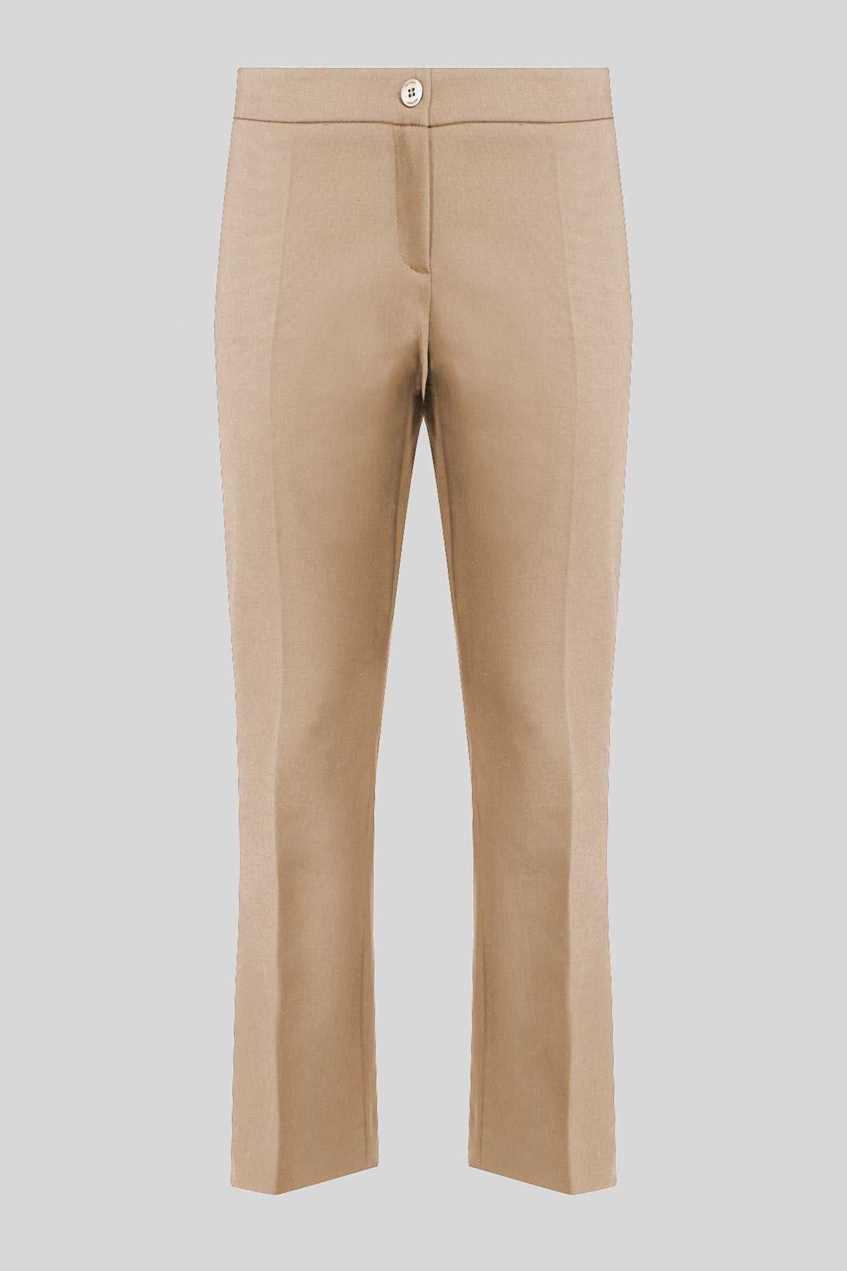 Pantaloni trumpet in cotone tecnico