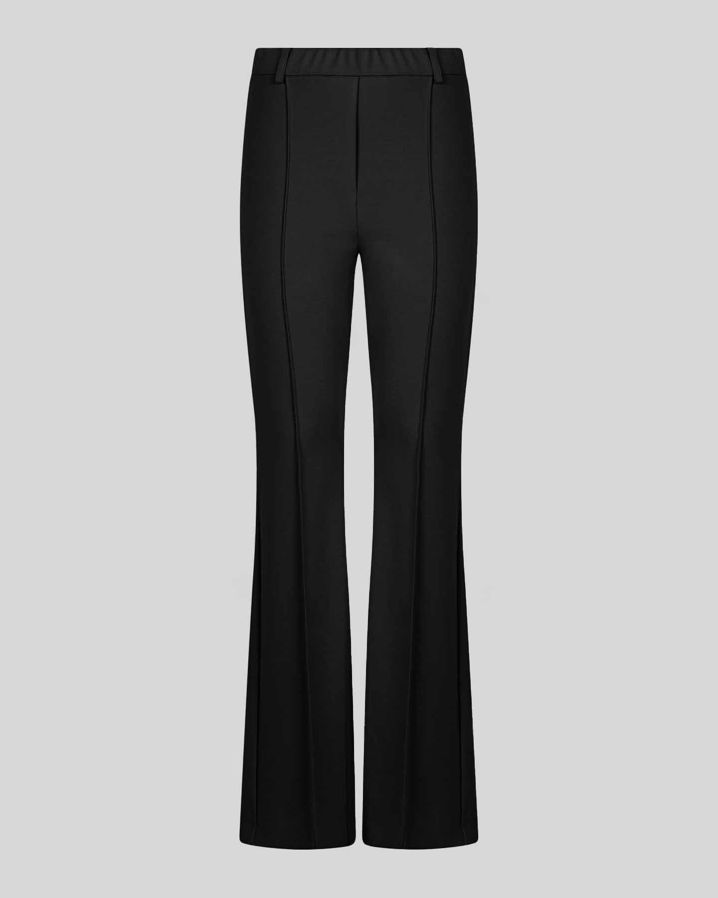 Pantalone flare a vita alta