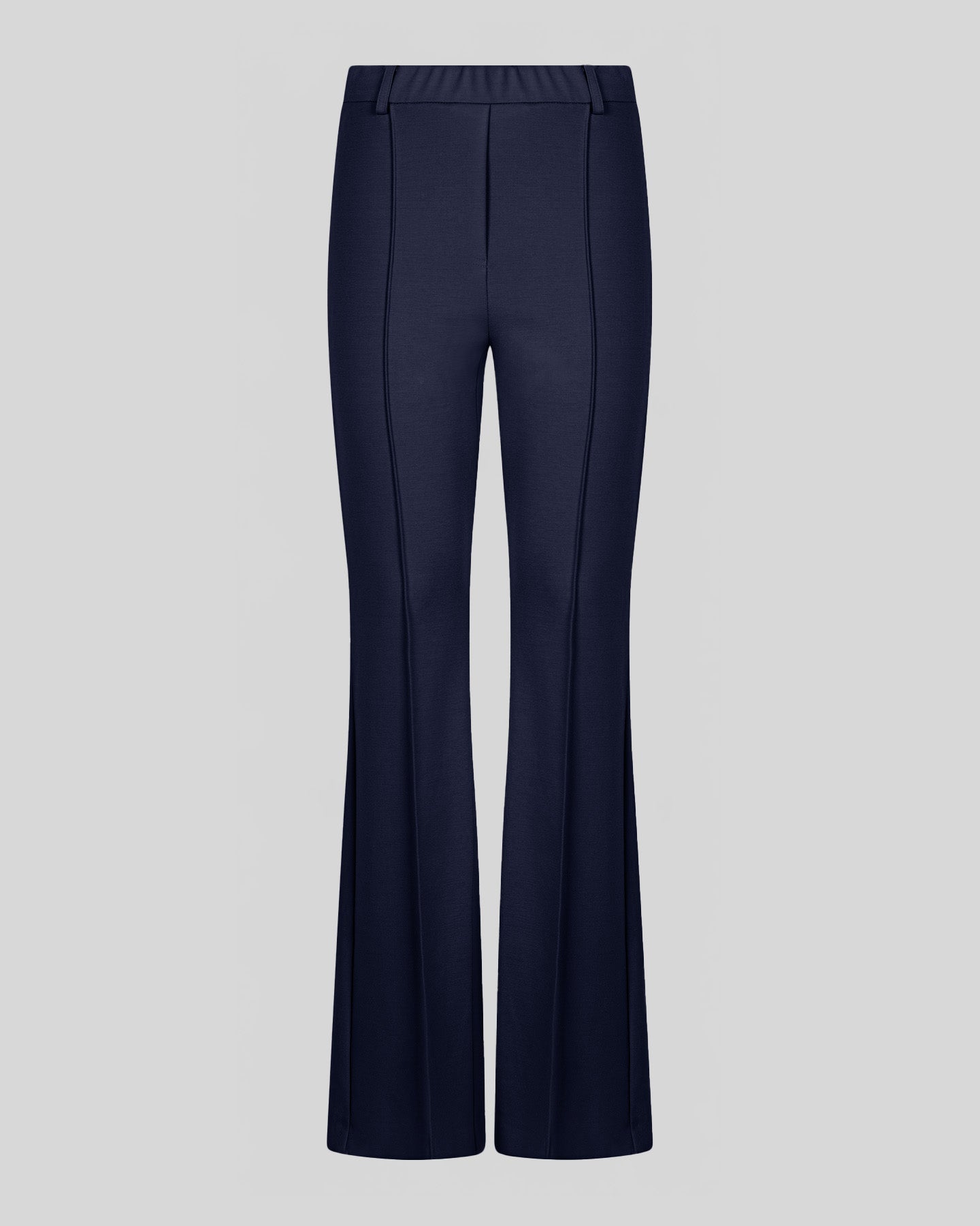 Pantalone flare a vita alta