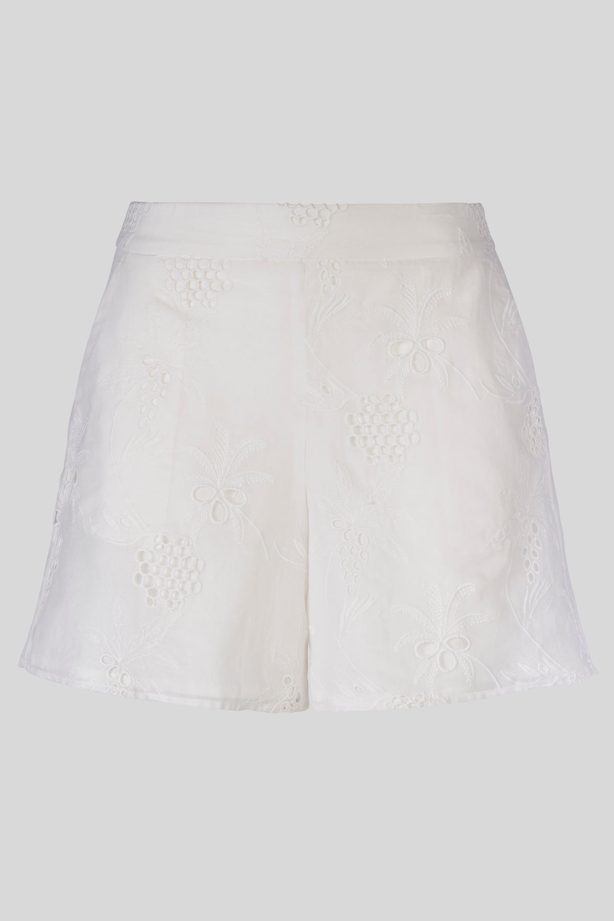 Shorts in mussola di cotone sangallo