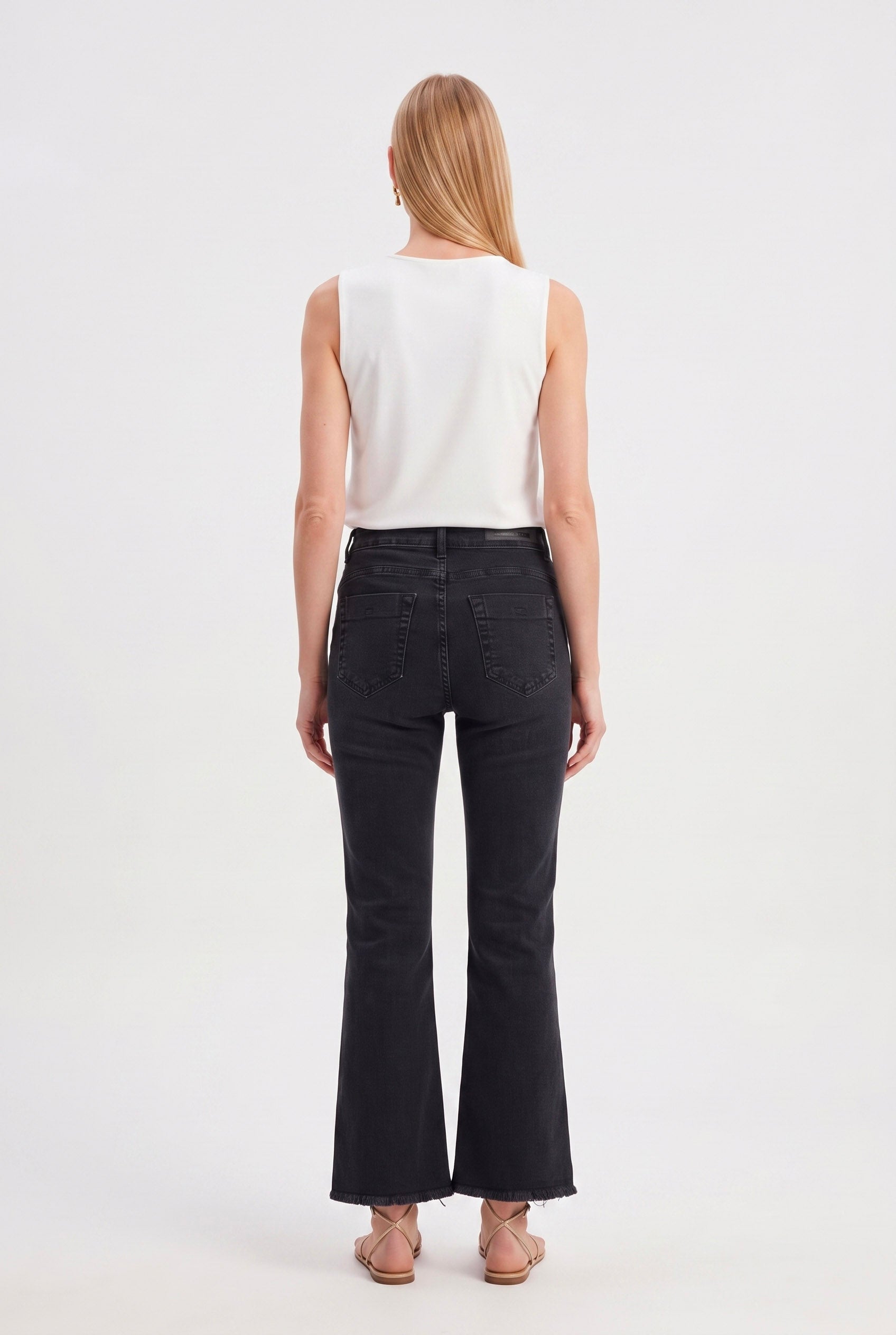 Pantalone a Trombetta in Denim