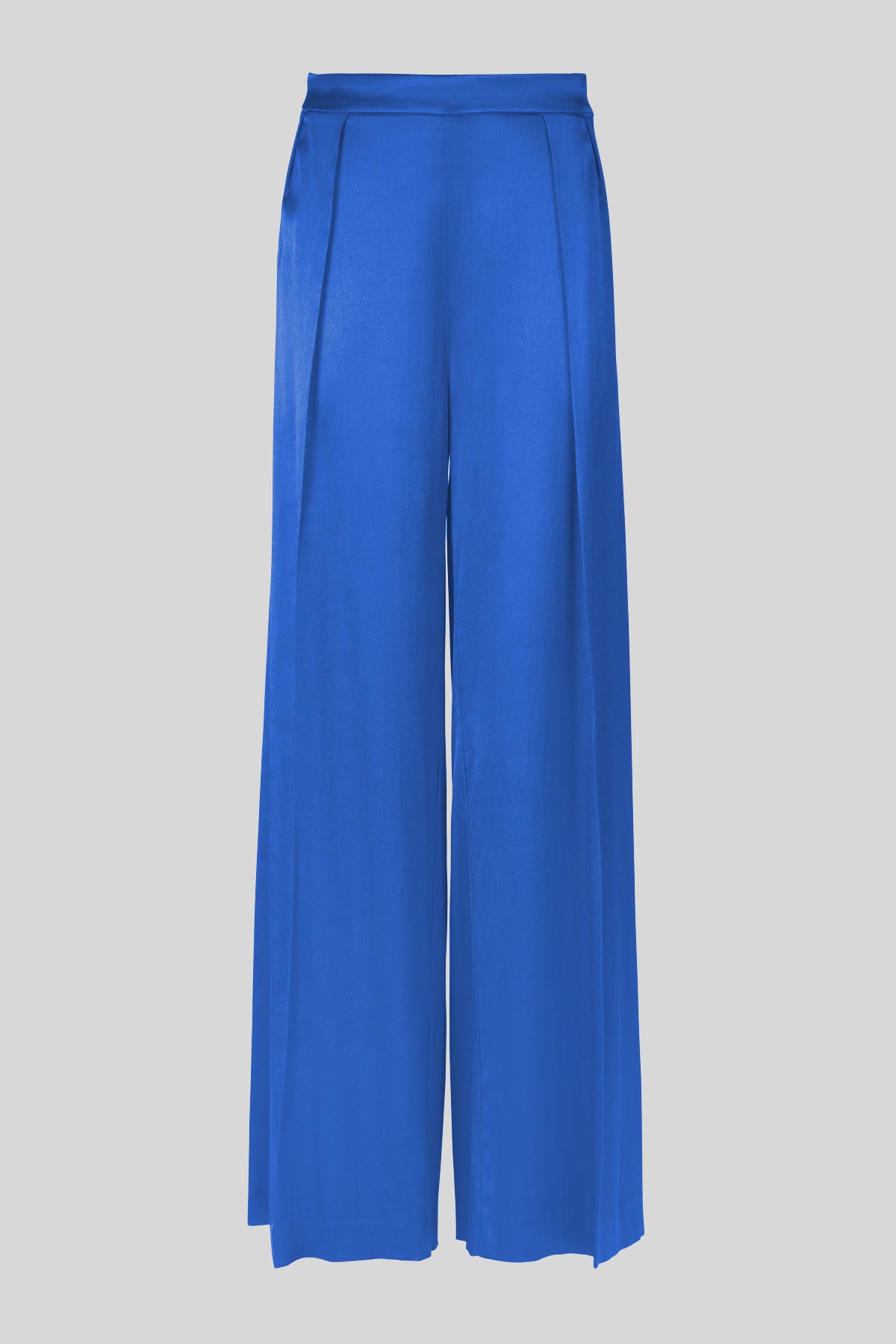 Pantaloni palazzo in raso stretch
