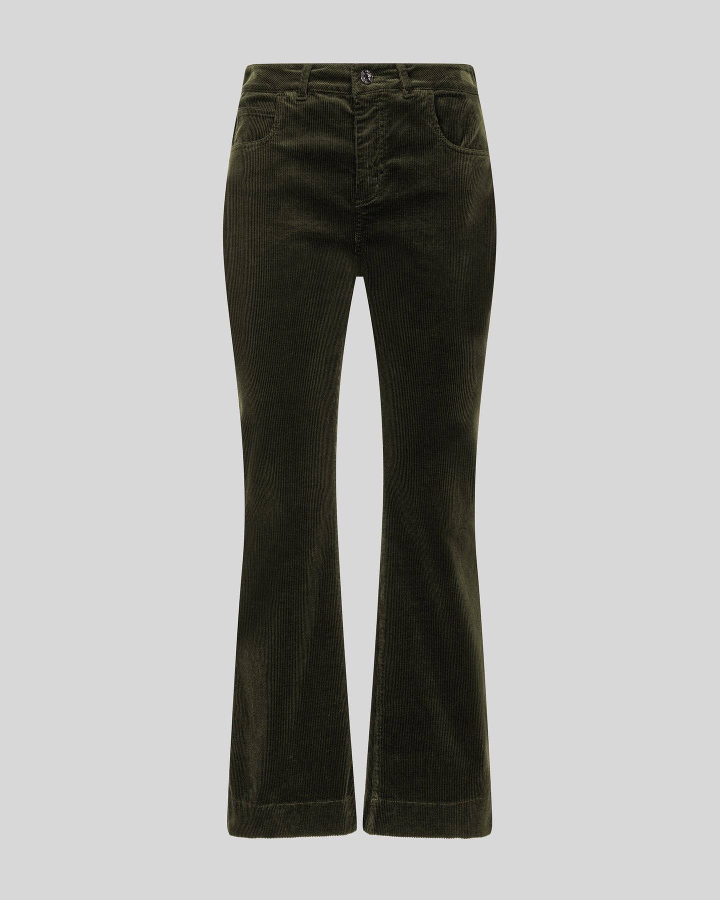Pantalone a trombetta in velluto a coste