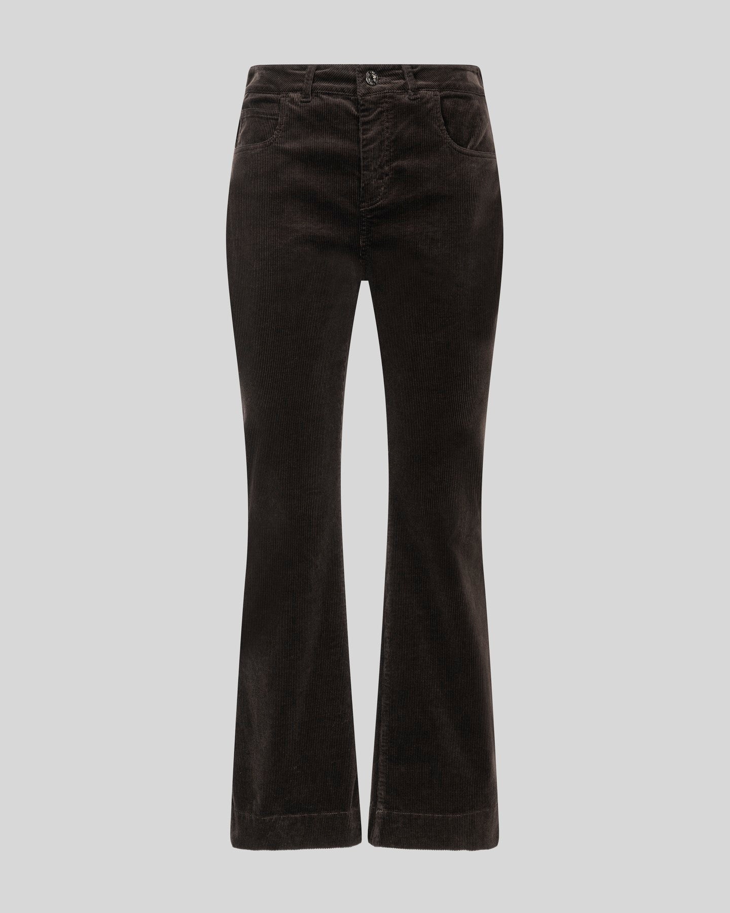 Pantalone a trombetta in velluto a coste