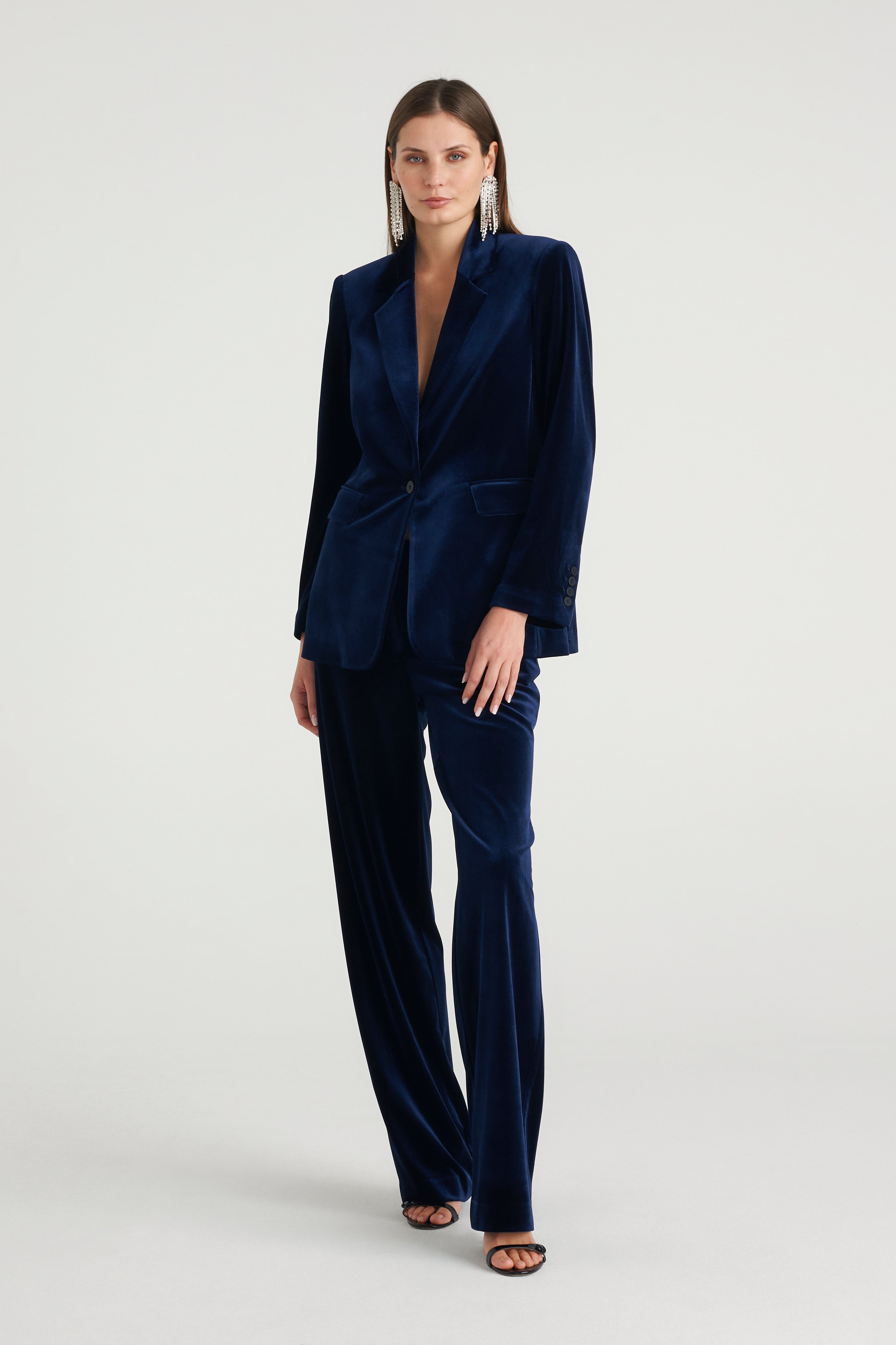 Pantalone in velluto fluido