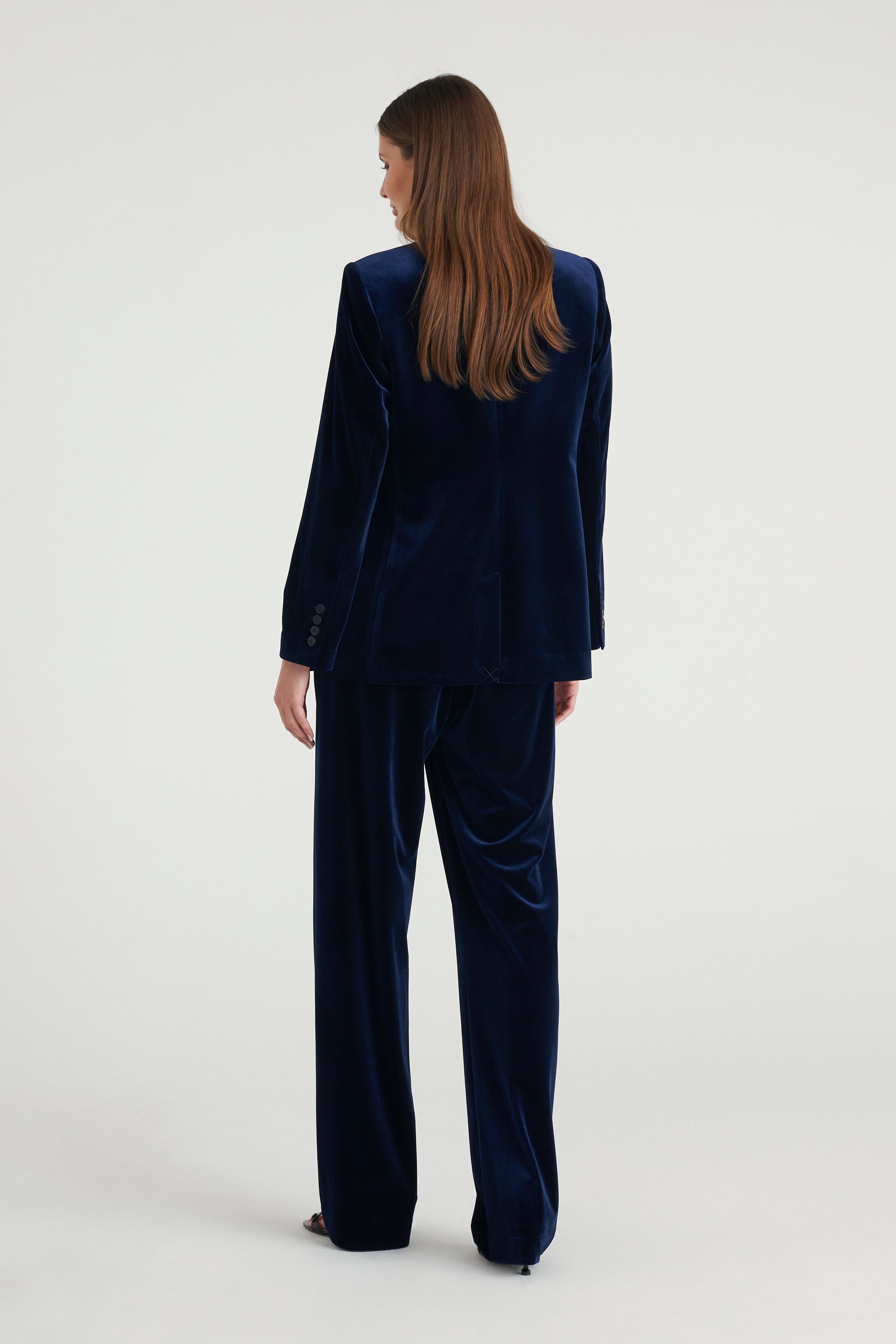Pantalone in velluto fluido