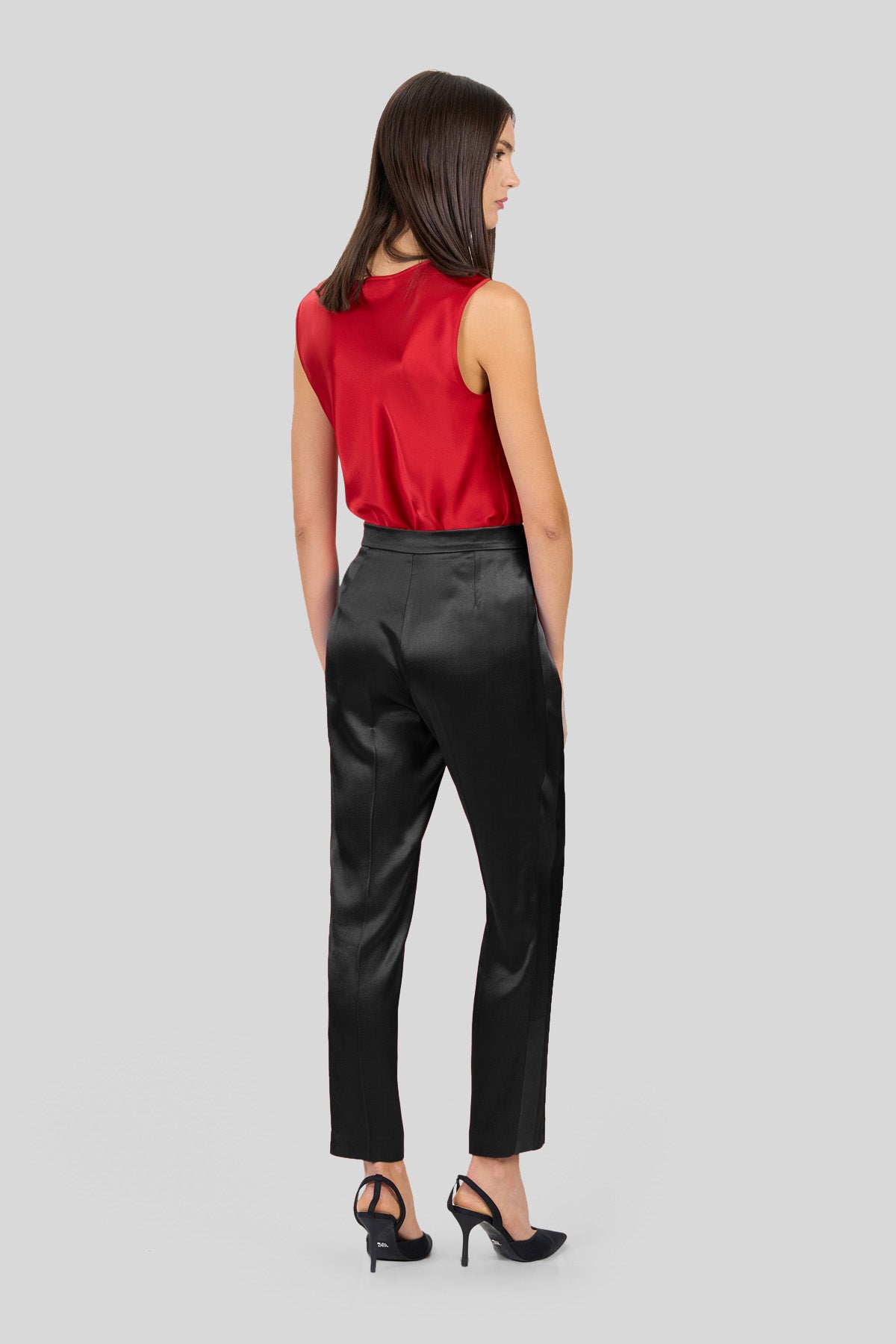 Pantaloni in raso stretch