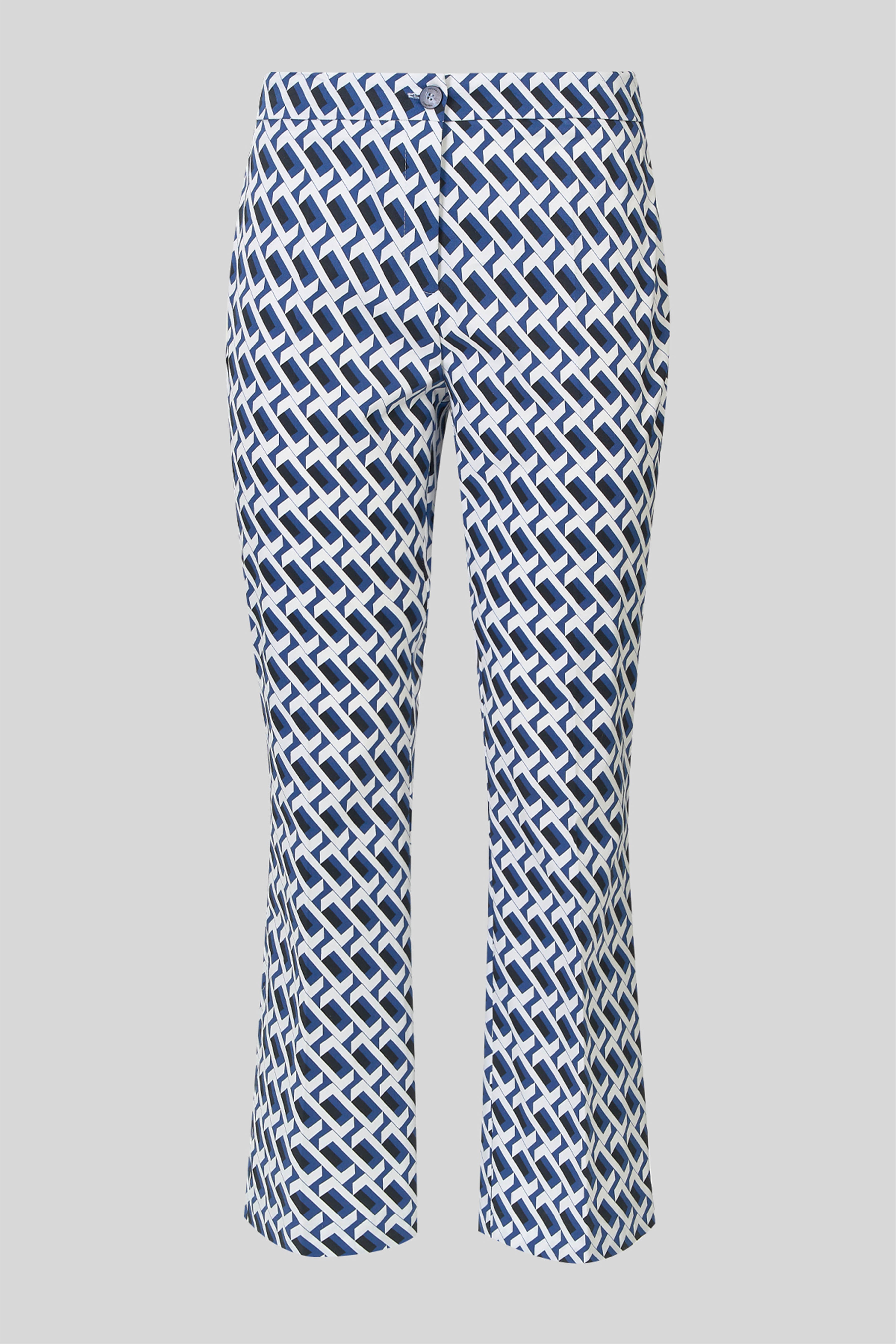 Pantalone in gabardina stampata