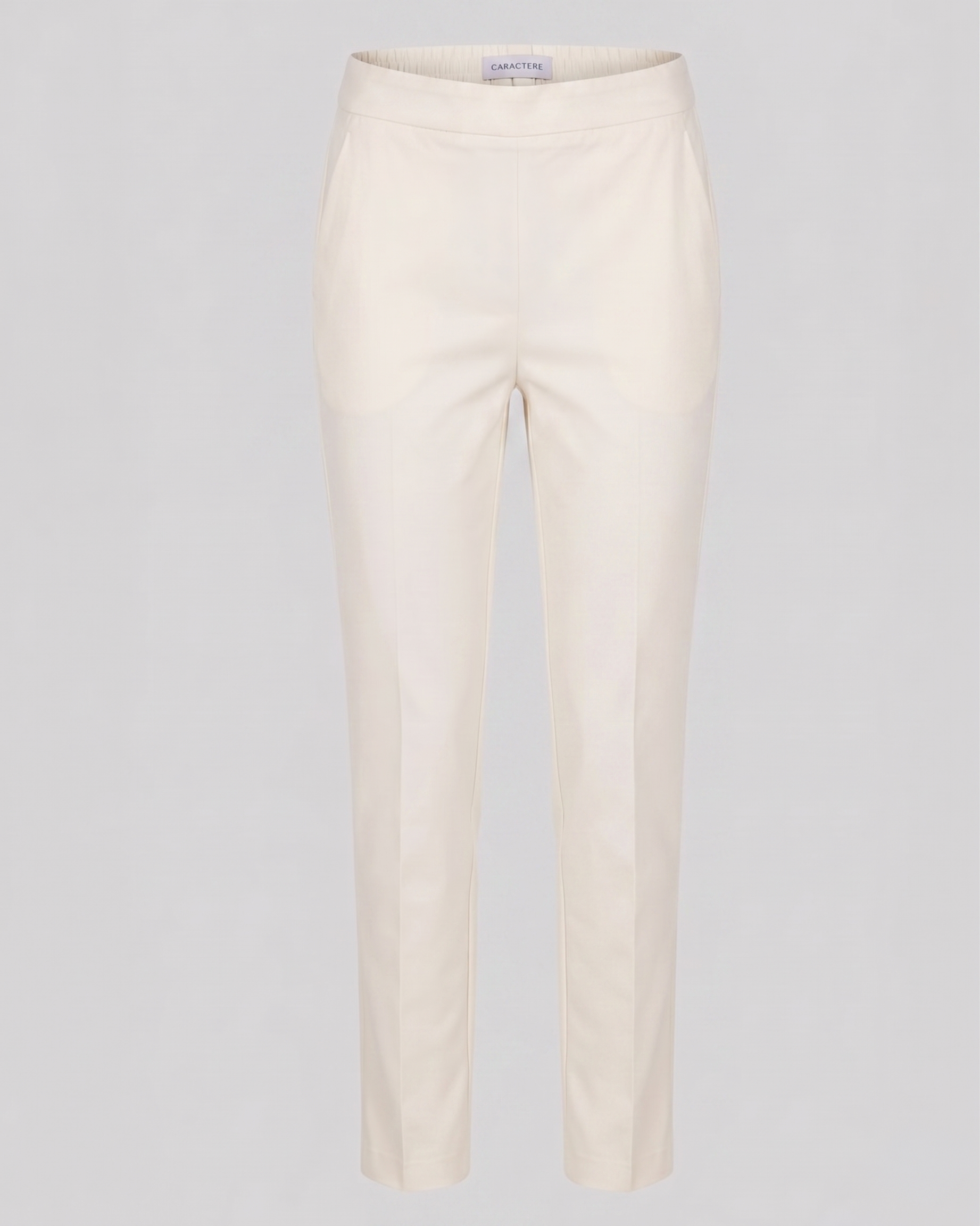 Pantalone a sigaretta con elastico sul retro