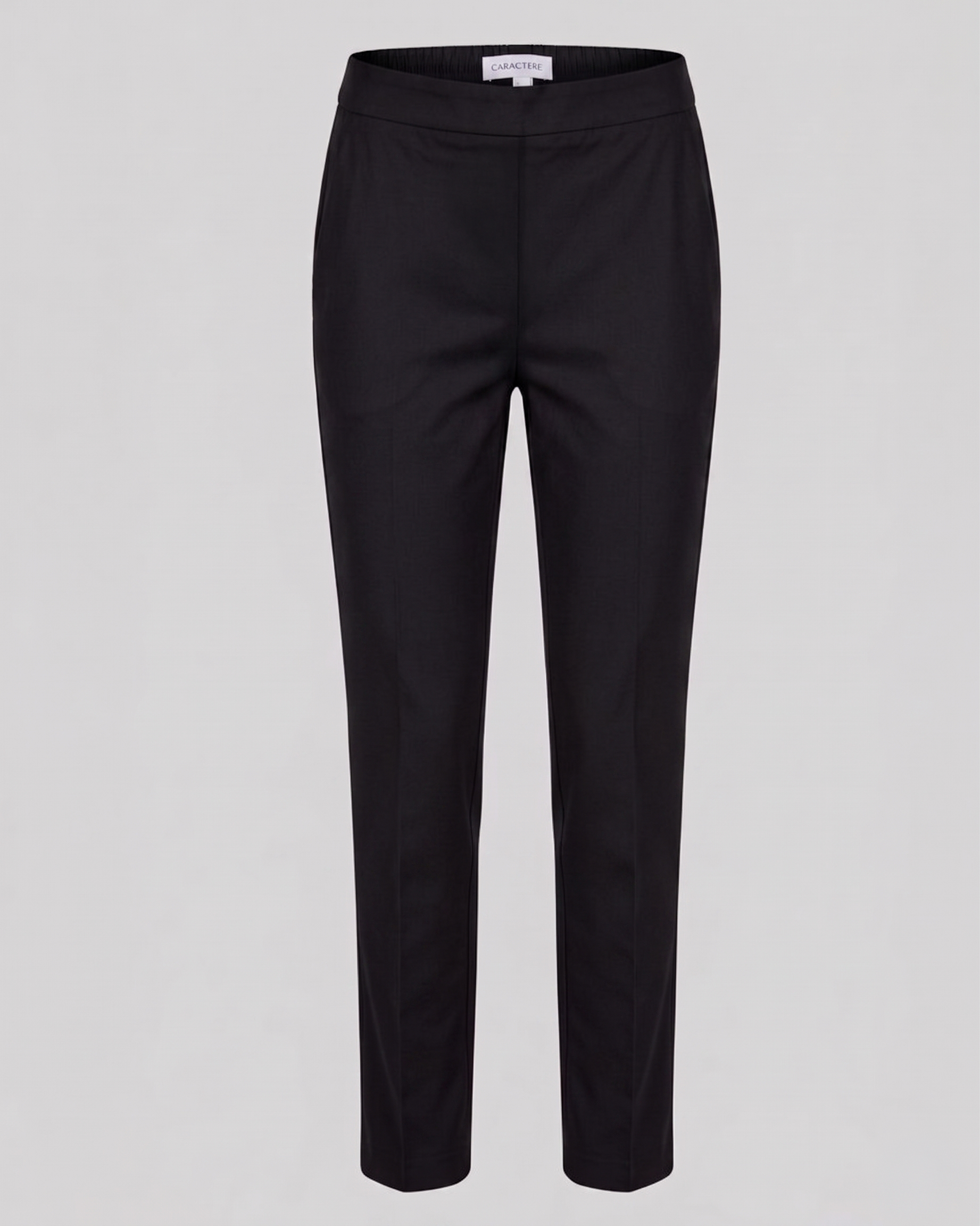 Pantalone a sigaretta con elastico sul retro