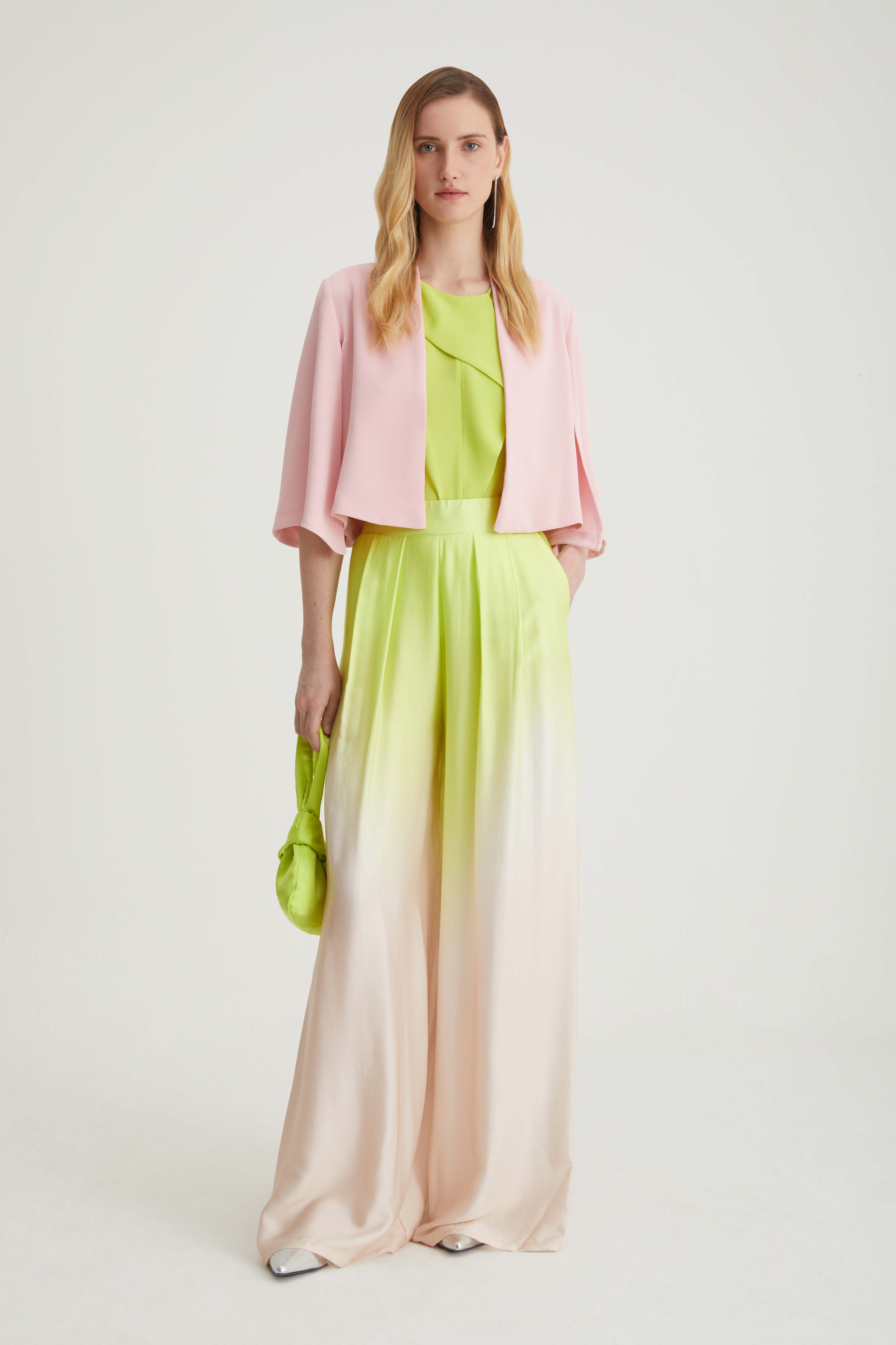 Pantalone largo in viscosa