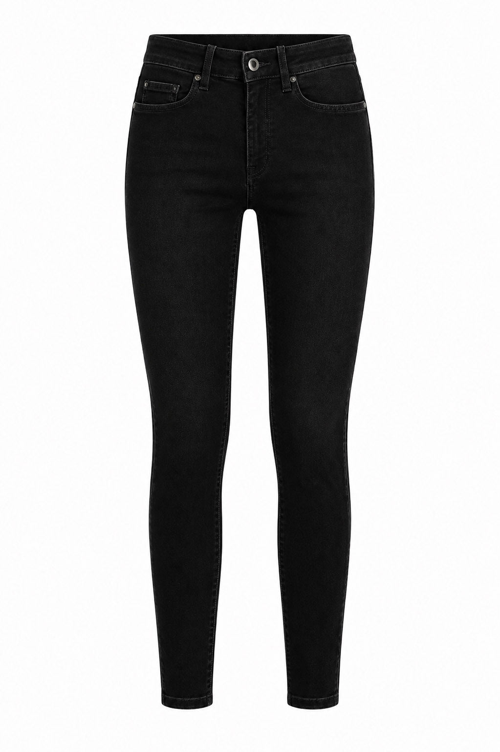 Jeans Skinny a Vita Alta in Denim