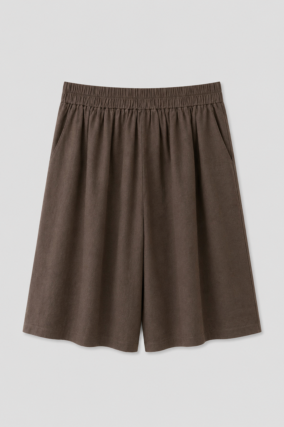 Short Culotte in Lino con Vita Elasticizzata