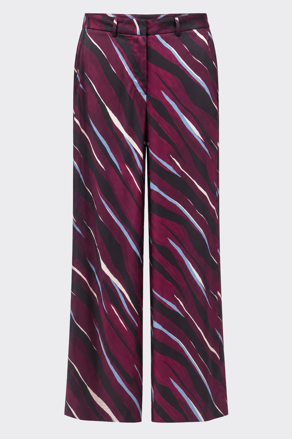 Pantalone A Palazzo In Twill Stampato