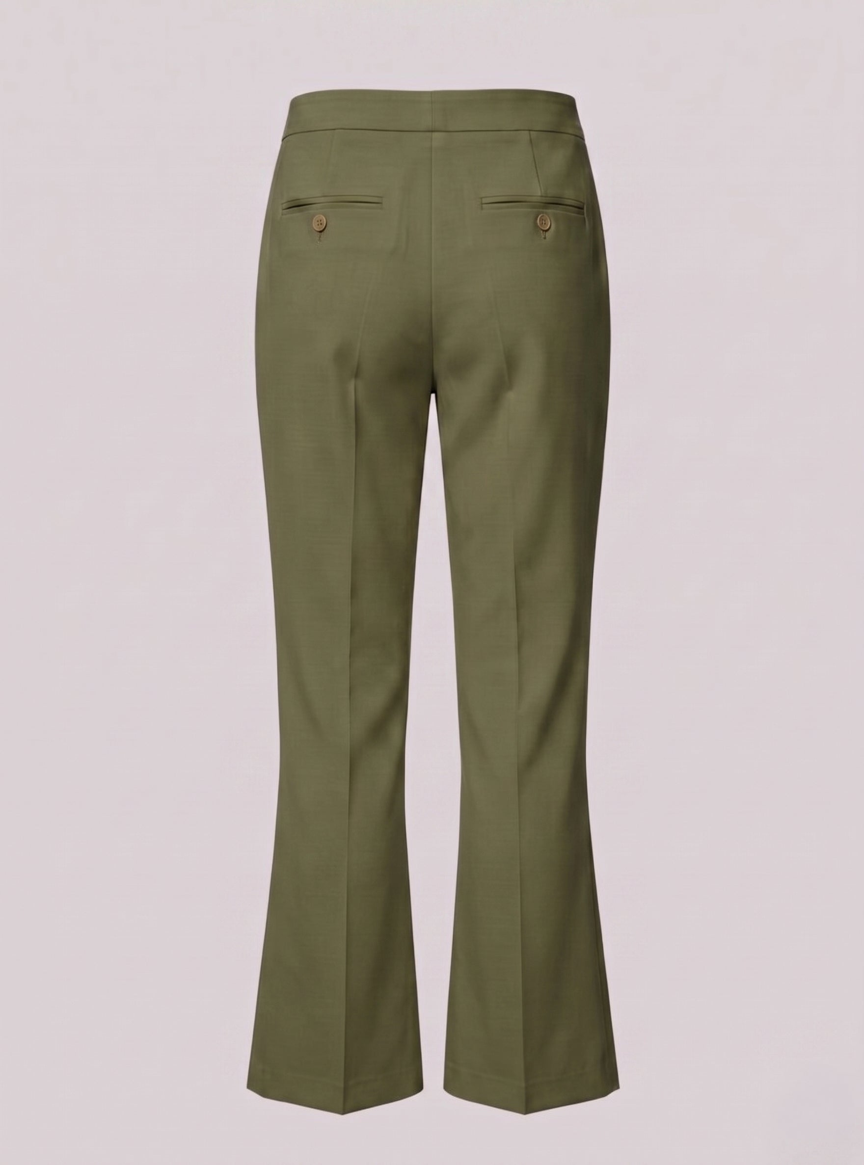 Pantalone a trombetta in cotone stretch