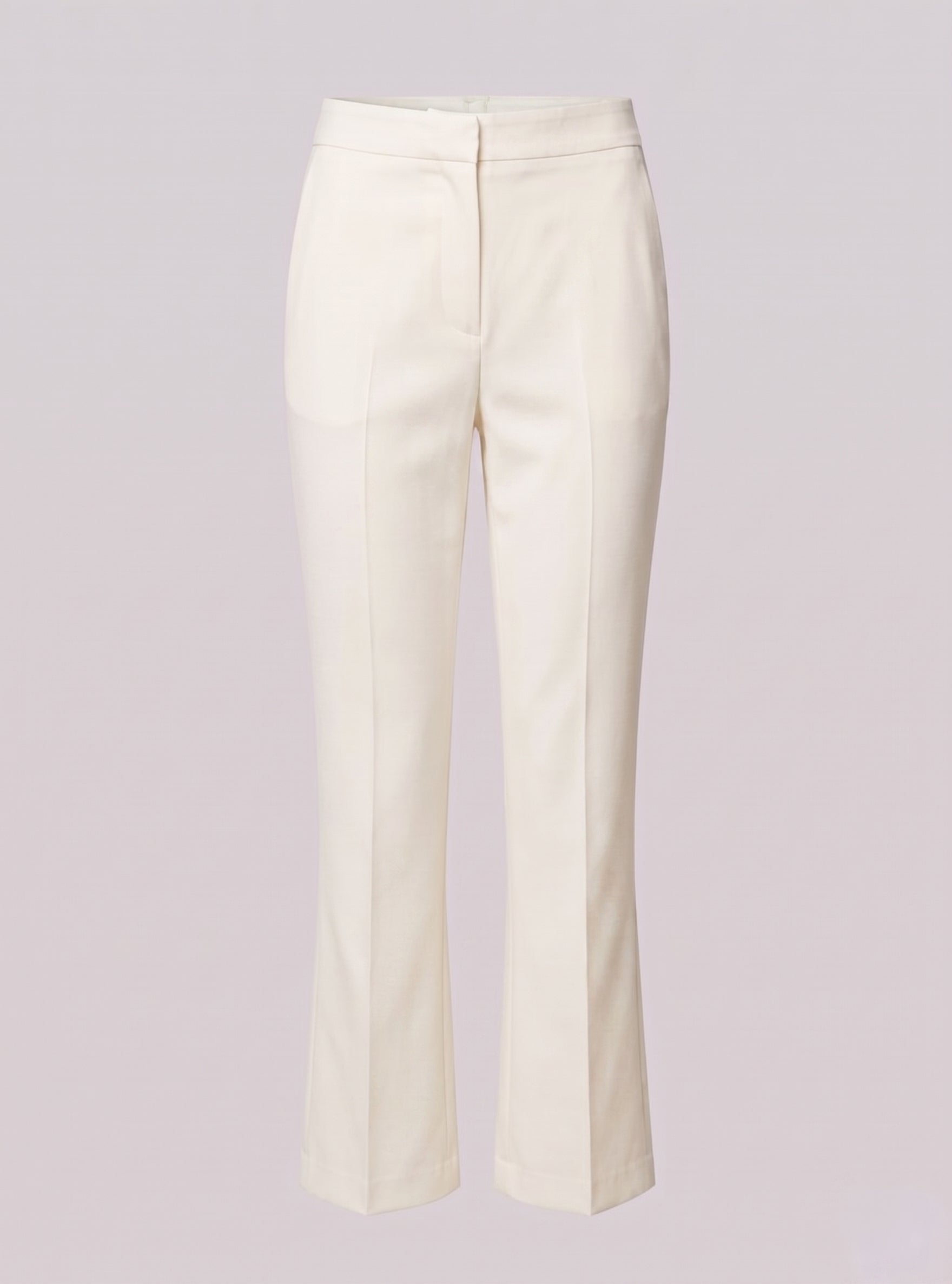 Pantalone a trombetta in cotone stretch