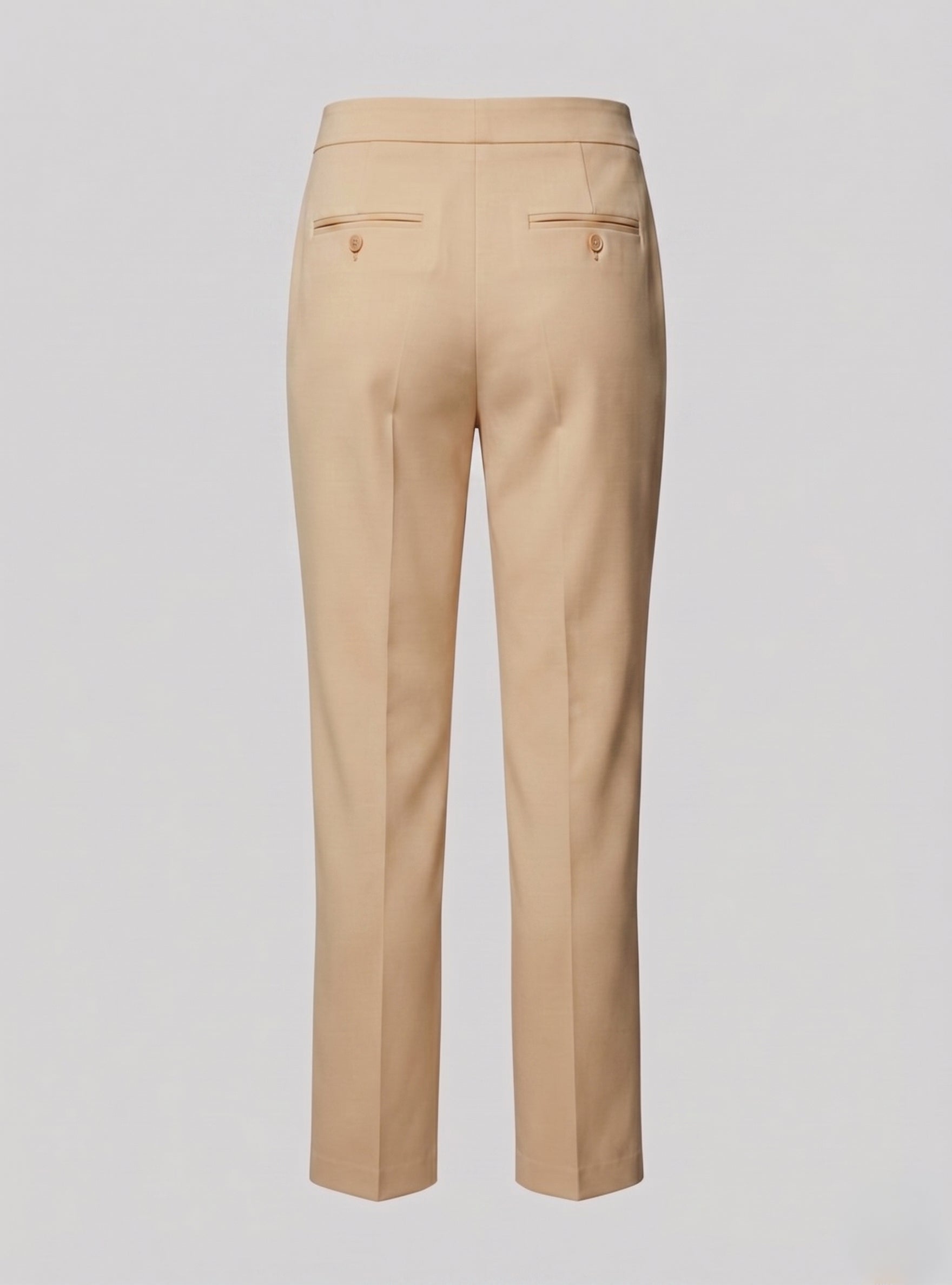 Pantalone completo a sigaretta in cotone stretch