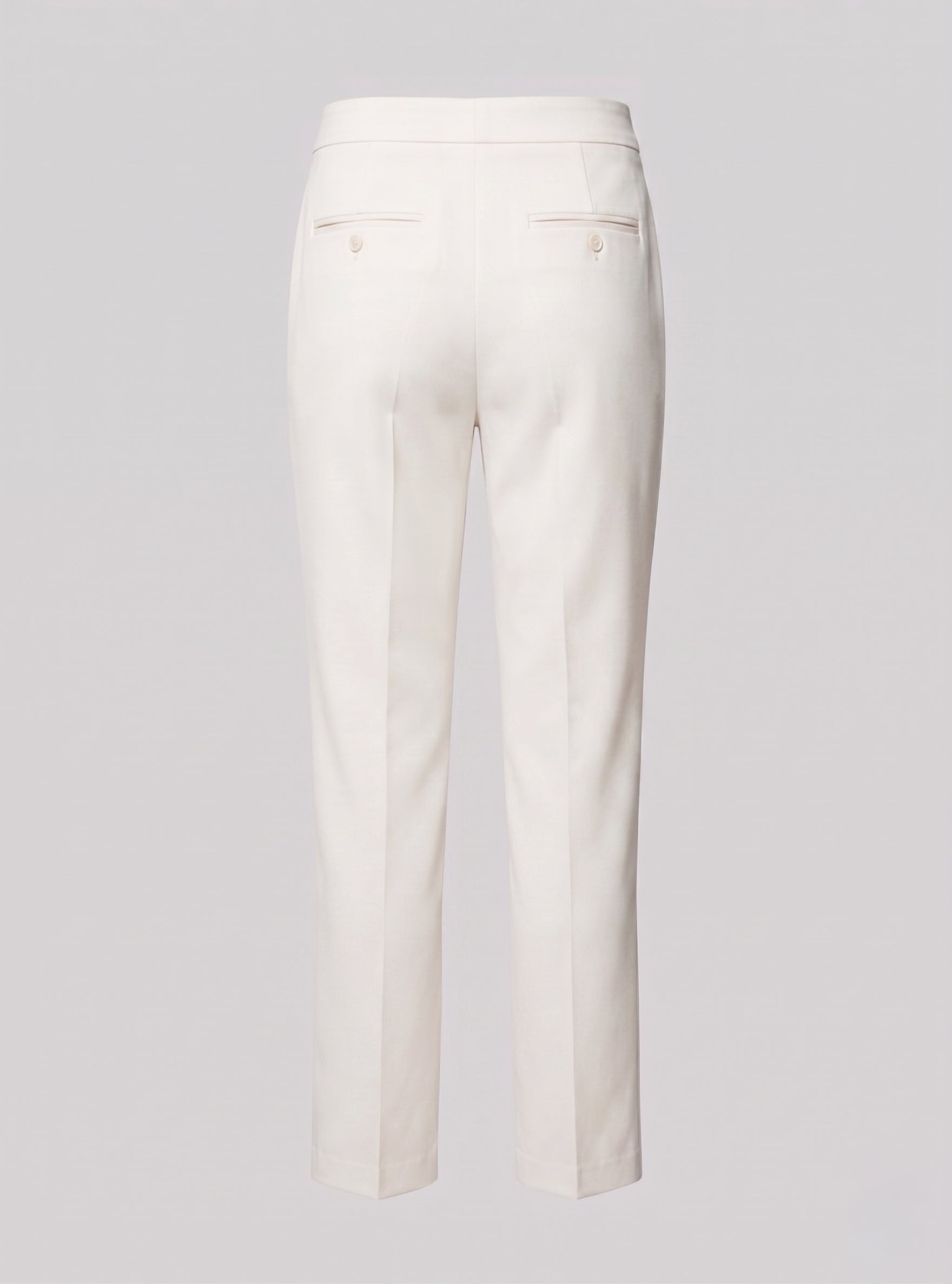 Pantalone completo a sigaretta in cotone stretch