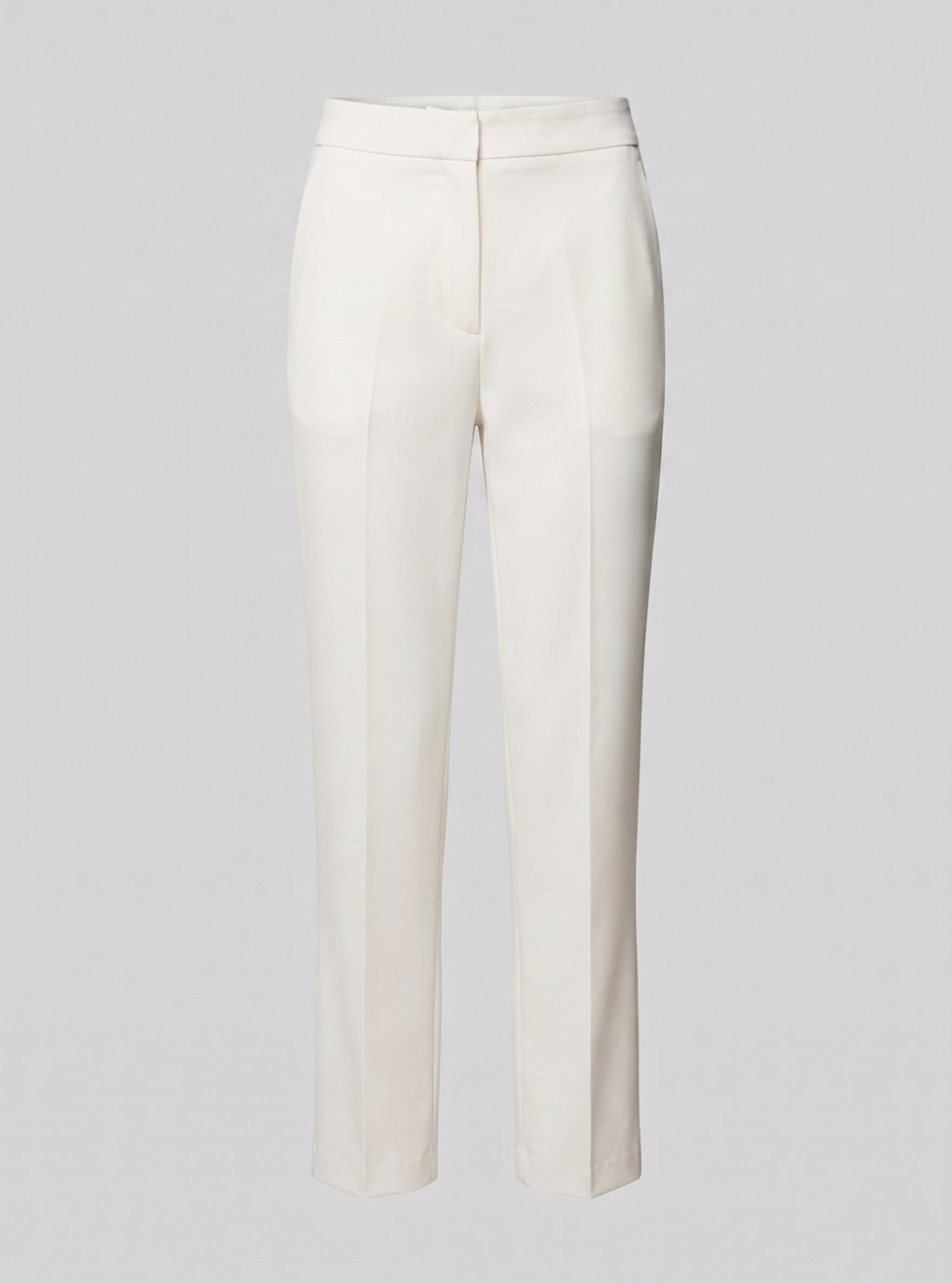 Pantalone completo a sigaretta in cotone stretch