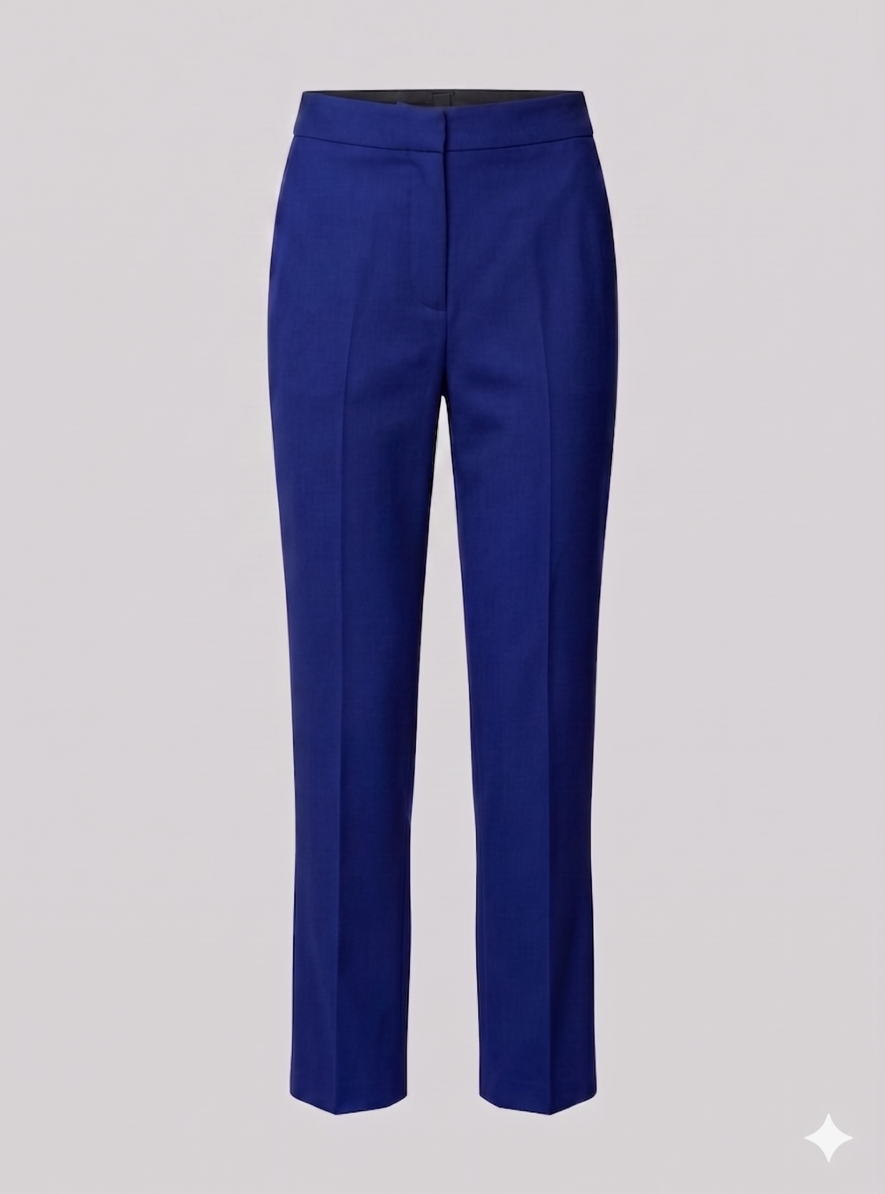 Pantalone completo a sigaretta in cotone stretch