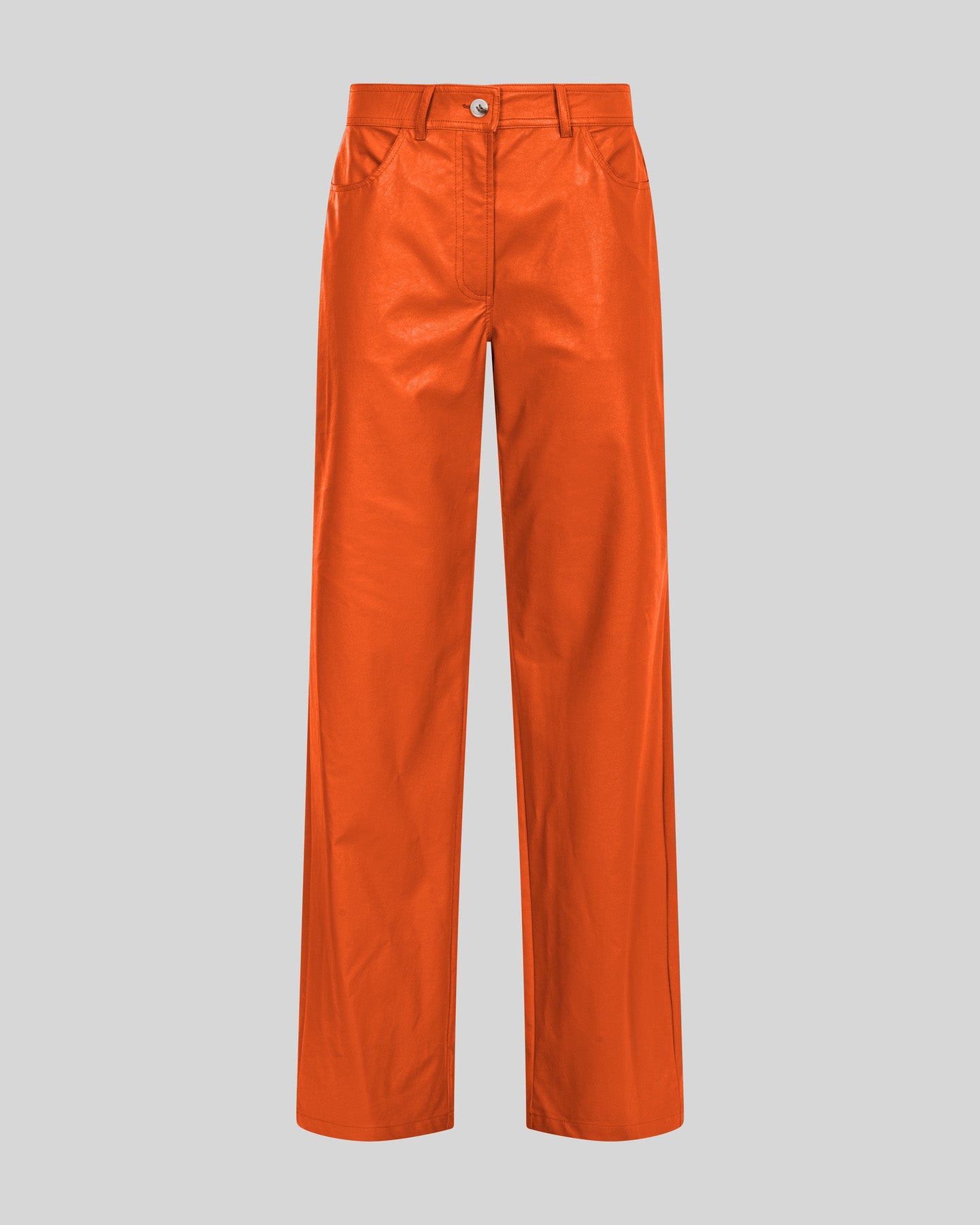 Pantaloni Donna in Simil Pelle Eleganti Linea Dritta