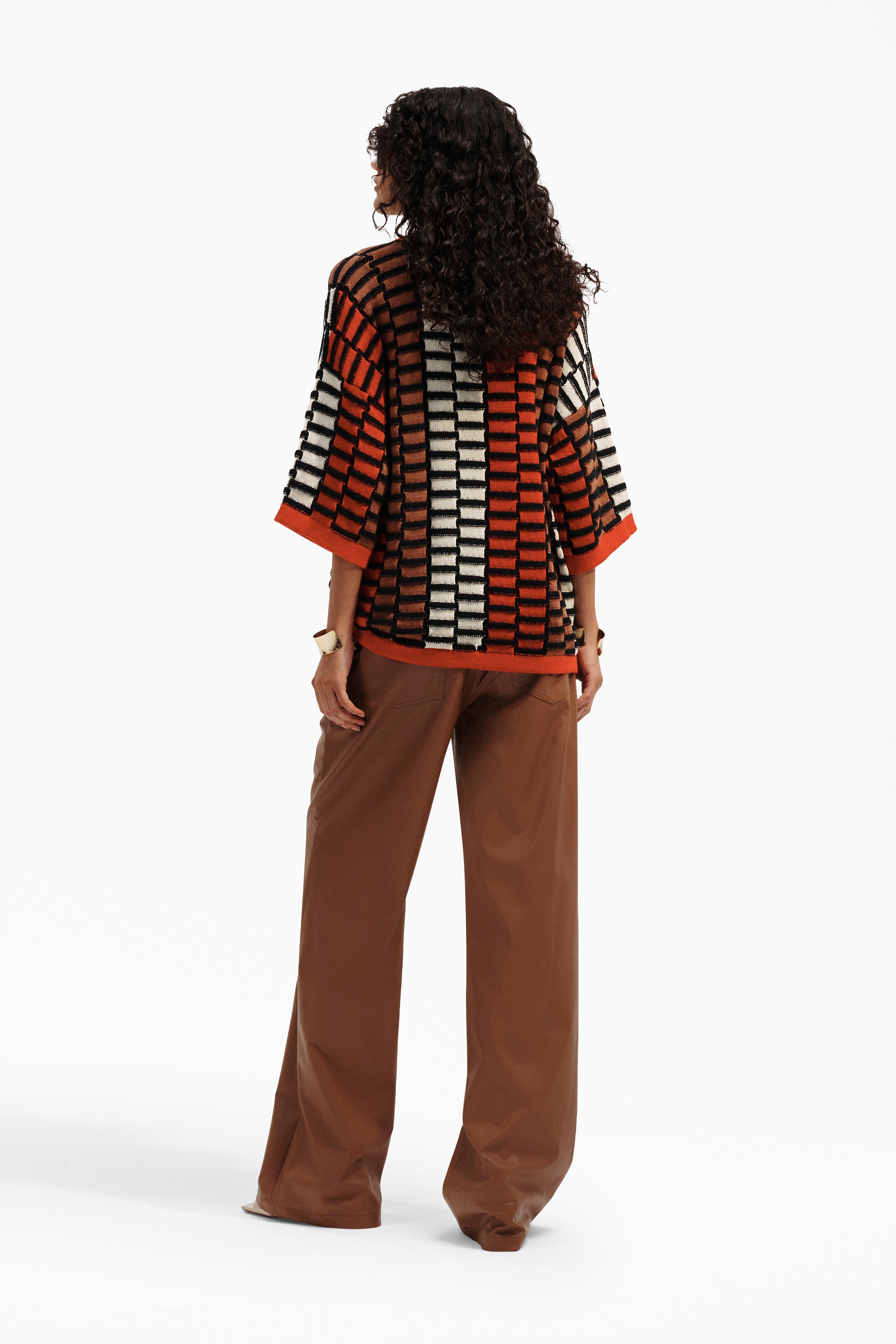 Pantaloni Donna in Simil Pelle Eleganti Linea Dritta