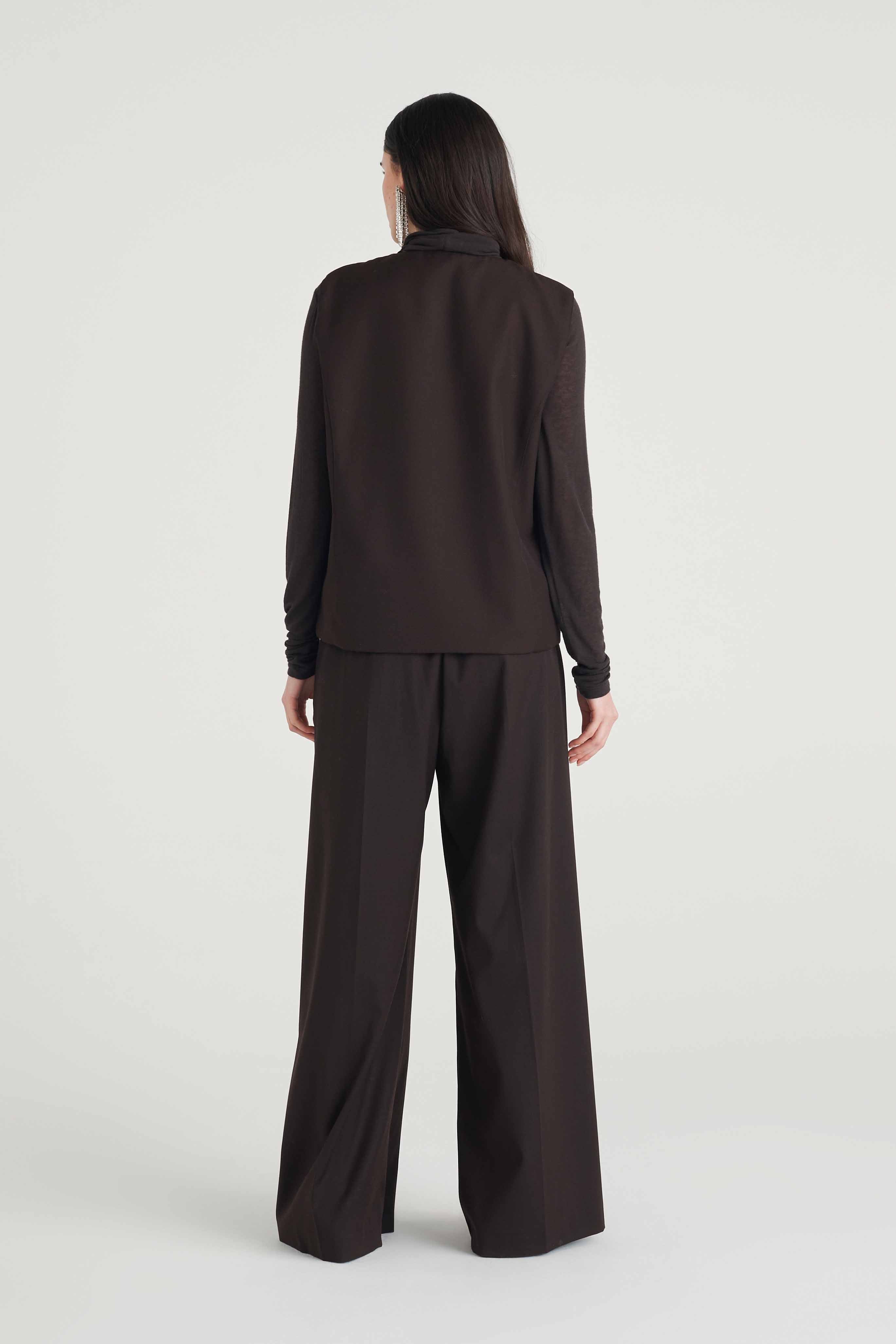 Pantalone largo fluido