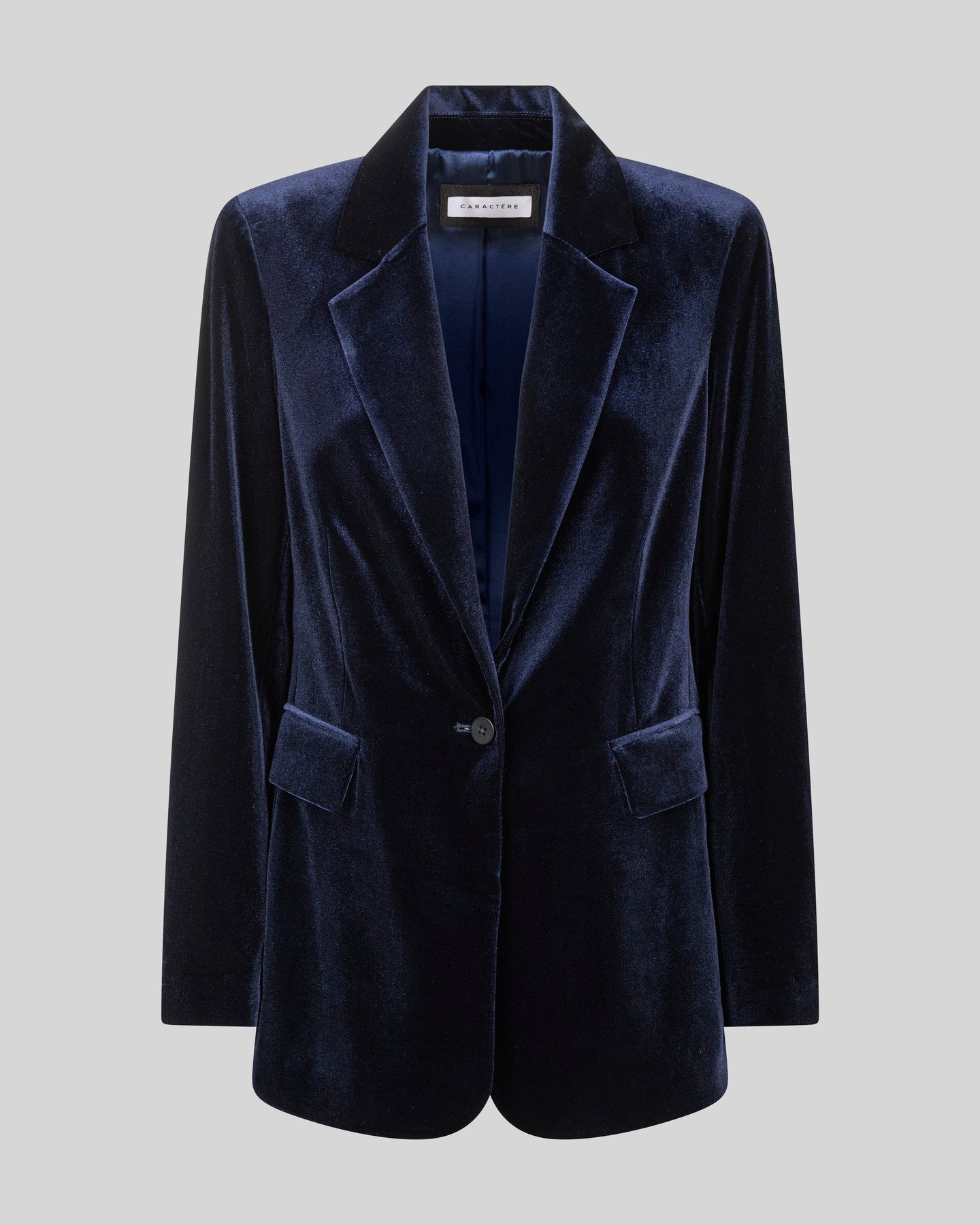 Giacca monopetto in velluto