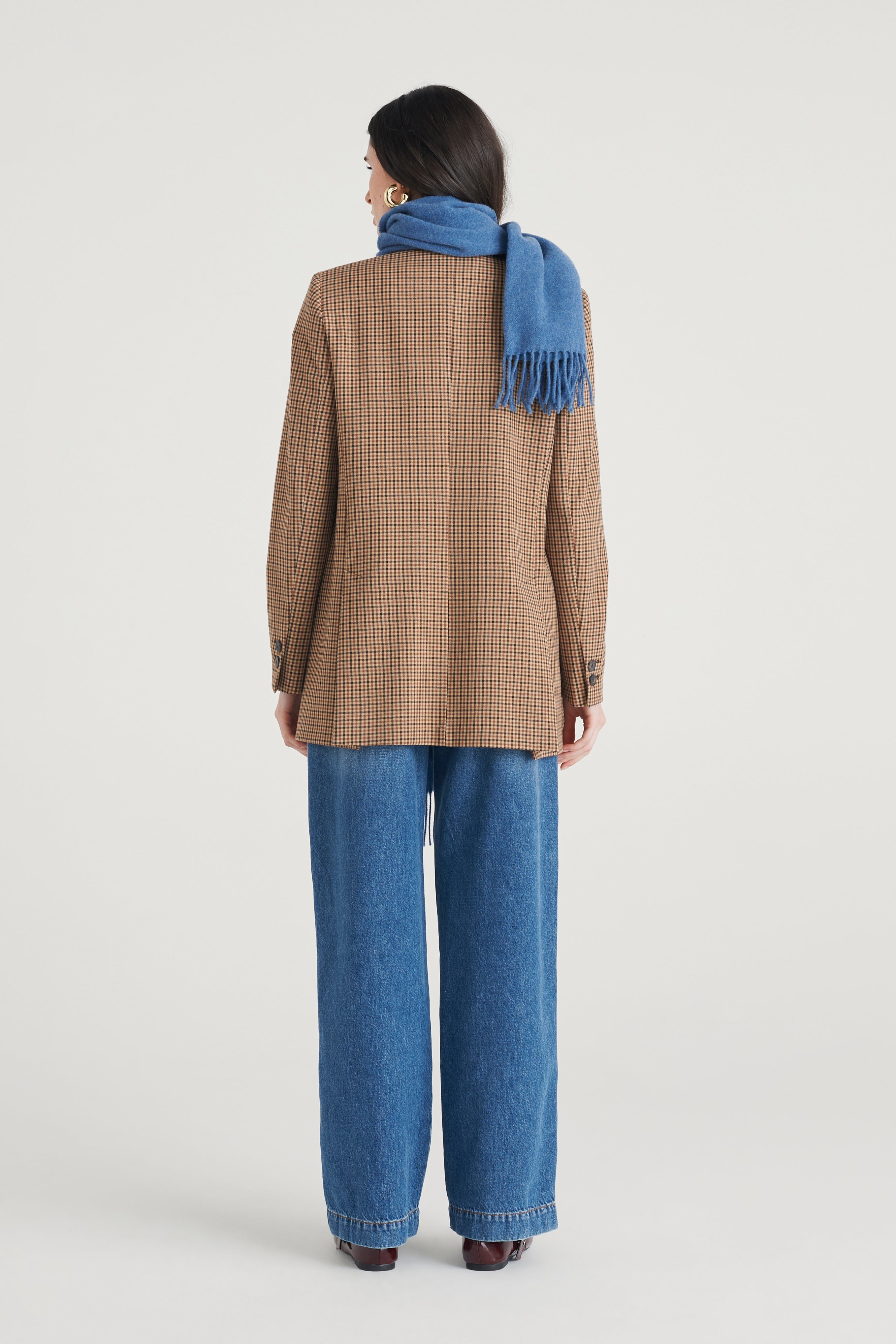 Giacca in twill fantasia