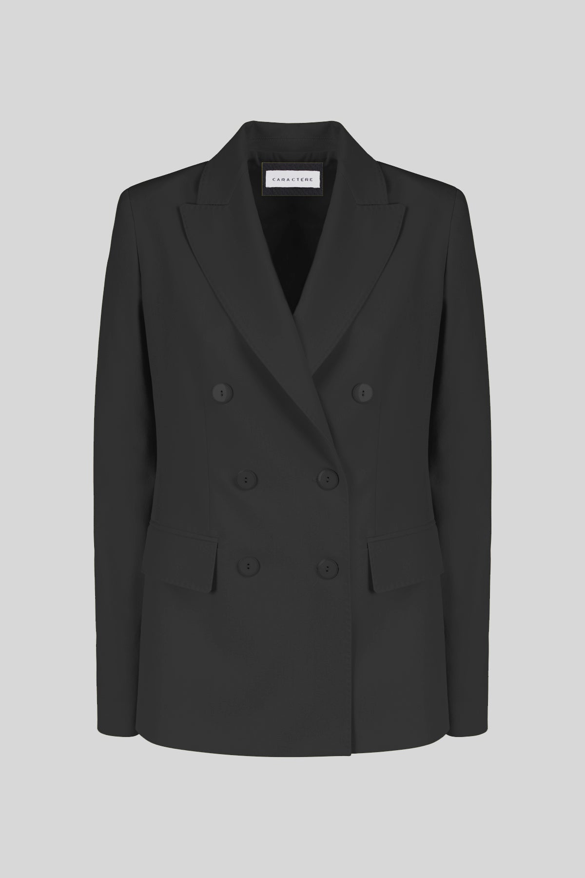 Blazer doppiopetto in tela stretch