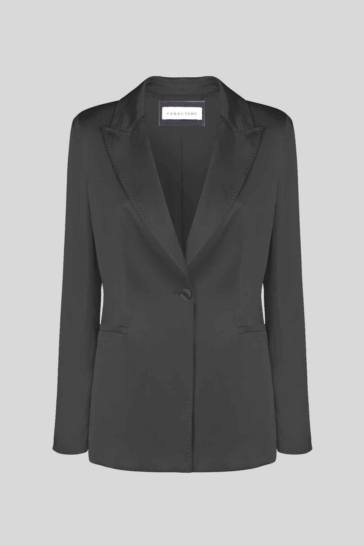 Blazer monopetto in raso