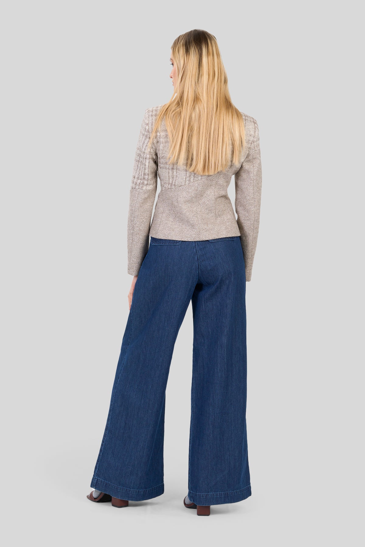 Blazer corto a fantasia