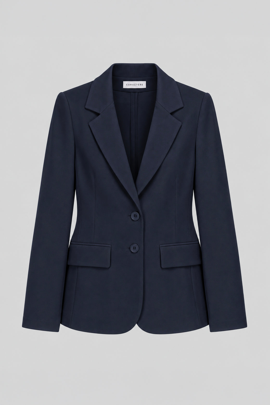 Tailleur Punto Milano Giacca Monopetto e Pantalone a Sigaretta Blu