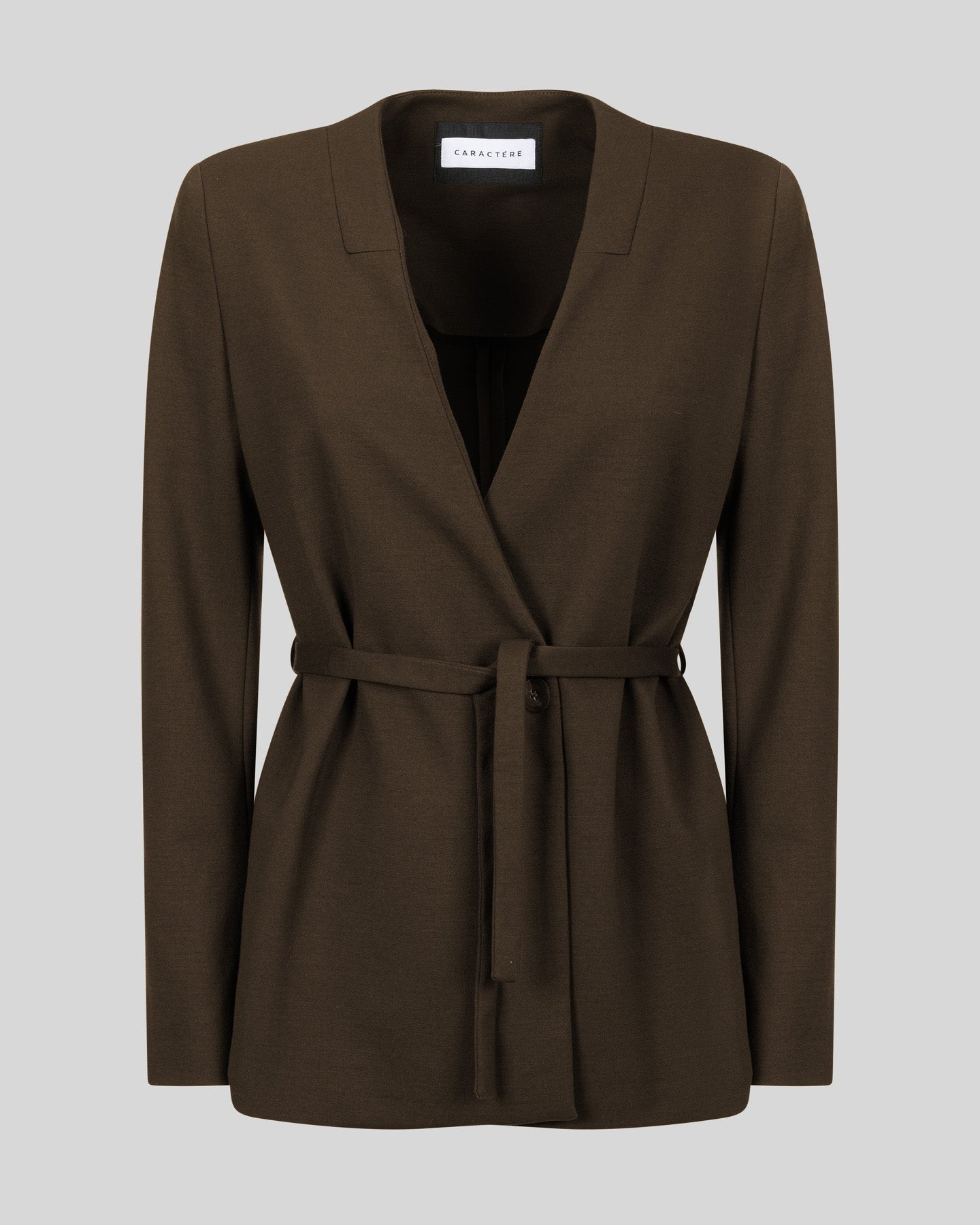 Giacca con cintura in punto stoffa